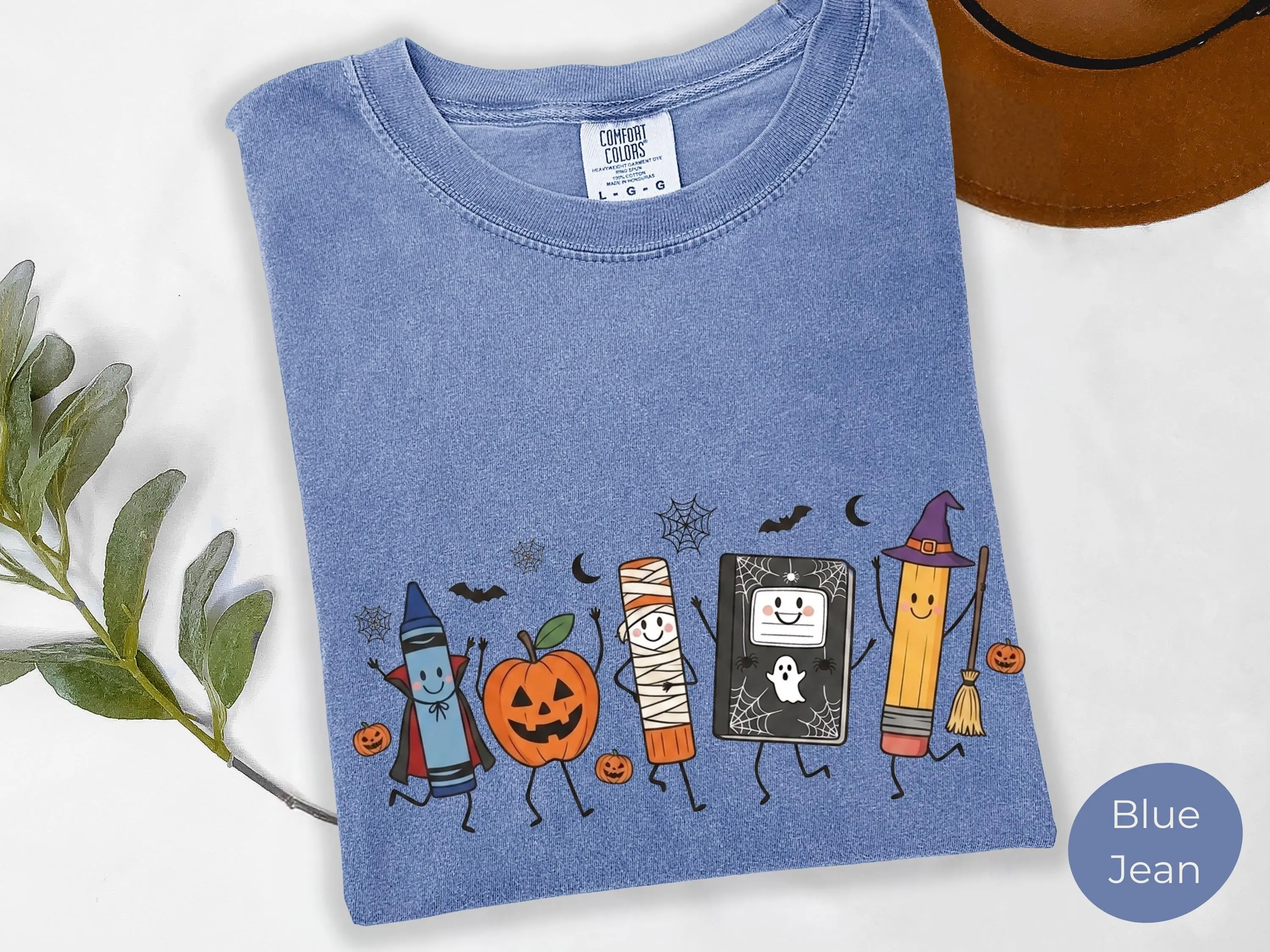 Halloween Teacher Shirt, Comfort Colors Funny Life Tee, Spooky Back To School Preschool Supplies Gift Top - photo 3