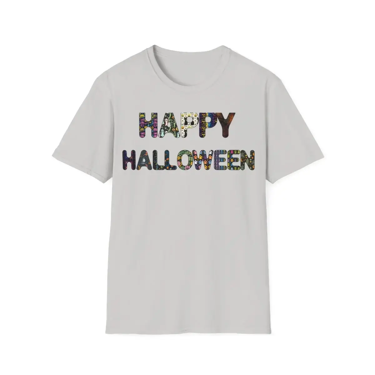 Happy Halloween T-Shirt, Spooky October Cotton Graphic Tee, Cute Unisex Fall Costume Top for Women - photo 3