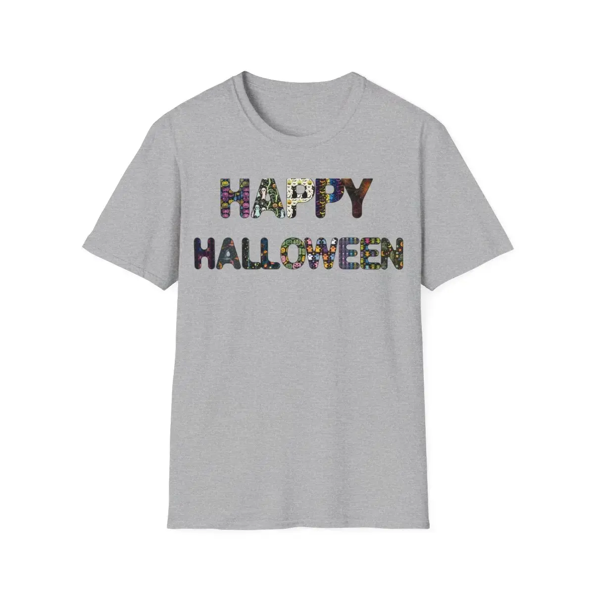 Happy Halloween T-Shirt, Spooky October Cotton Graphic Tee, Cute Unisex Fall Costume Top for Women - photo 4