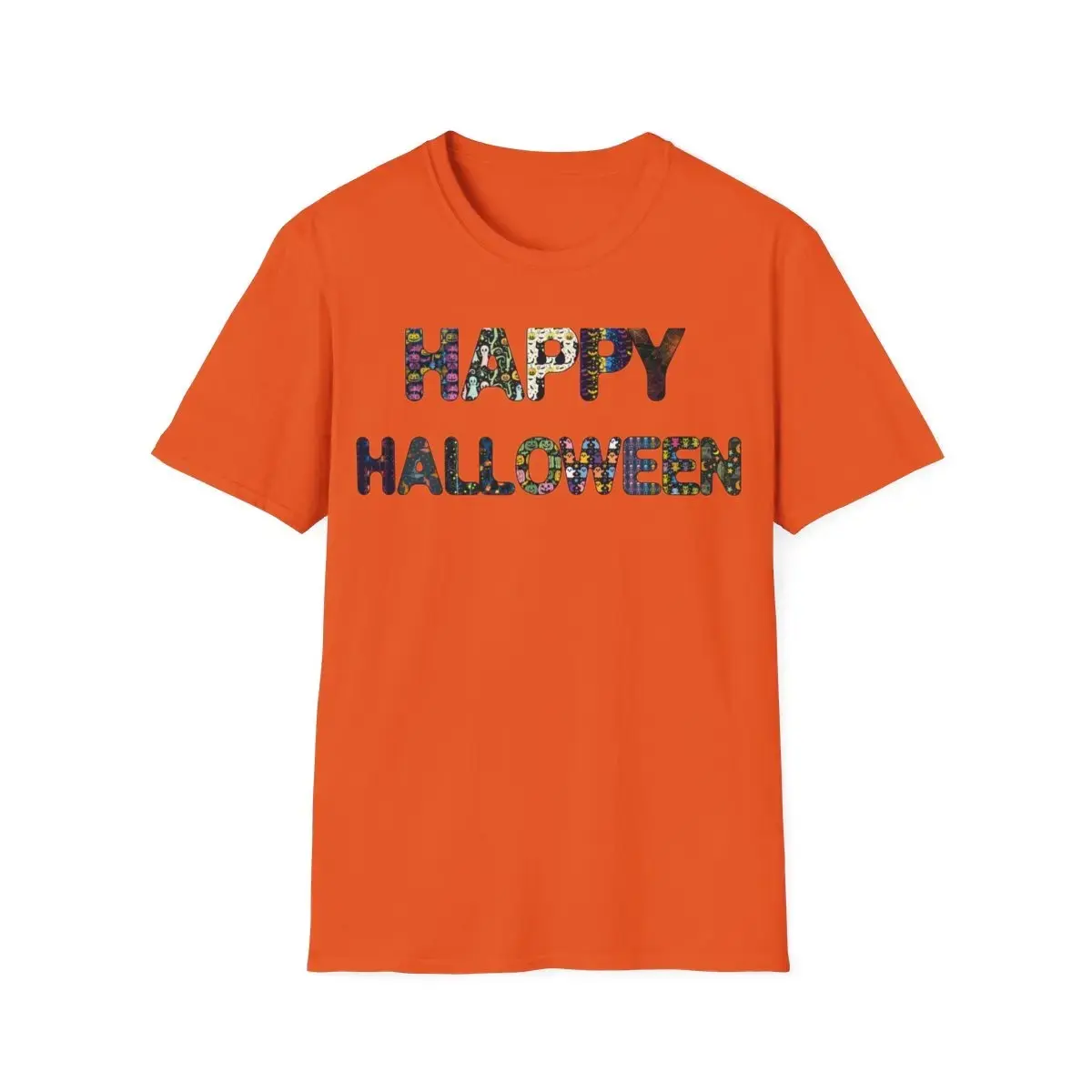 Happy Halloween T-Shirt, Spooky October Cotton Graphic Tee, Cute Unisex Fall Costume Top for Women - photo 5