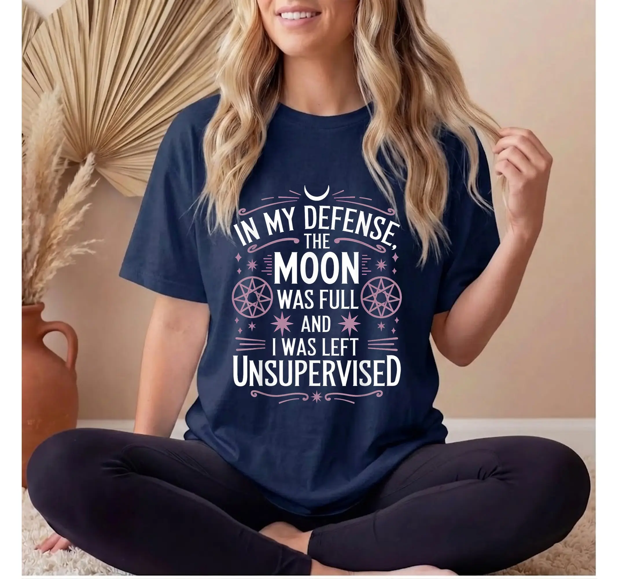 Humorous Wiccan Graphic Tee, Spooky Witchy Aesthetic Halloween Lover Shirt - photo 3