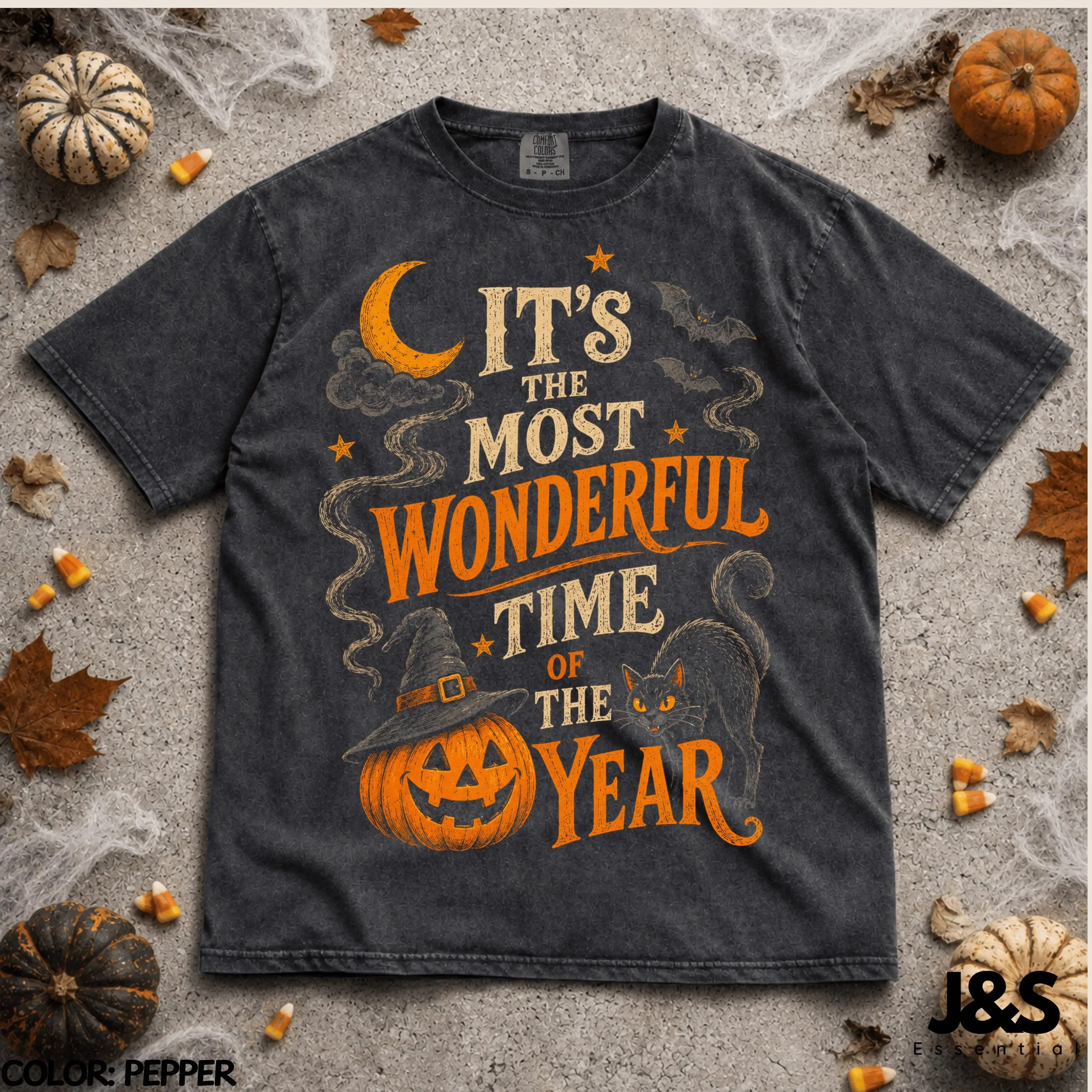 It's The Most Wonderful Time Of The Year Halloween Shirt, Spooky Season Pumpkin Ghost Tee, Vintage Witchy Fall Gift