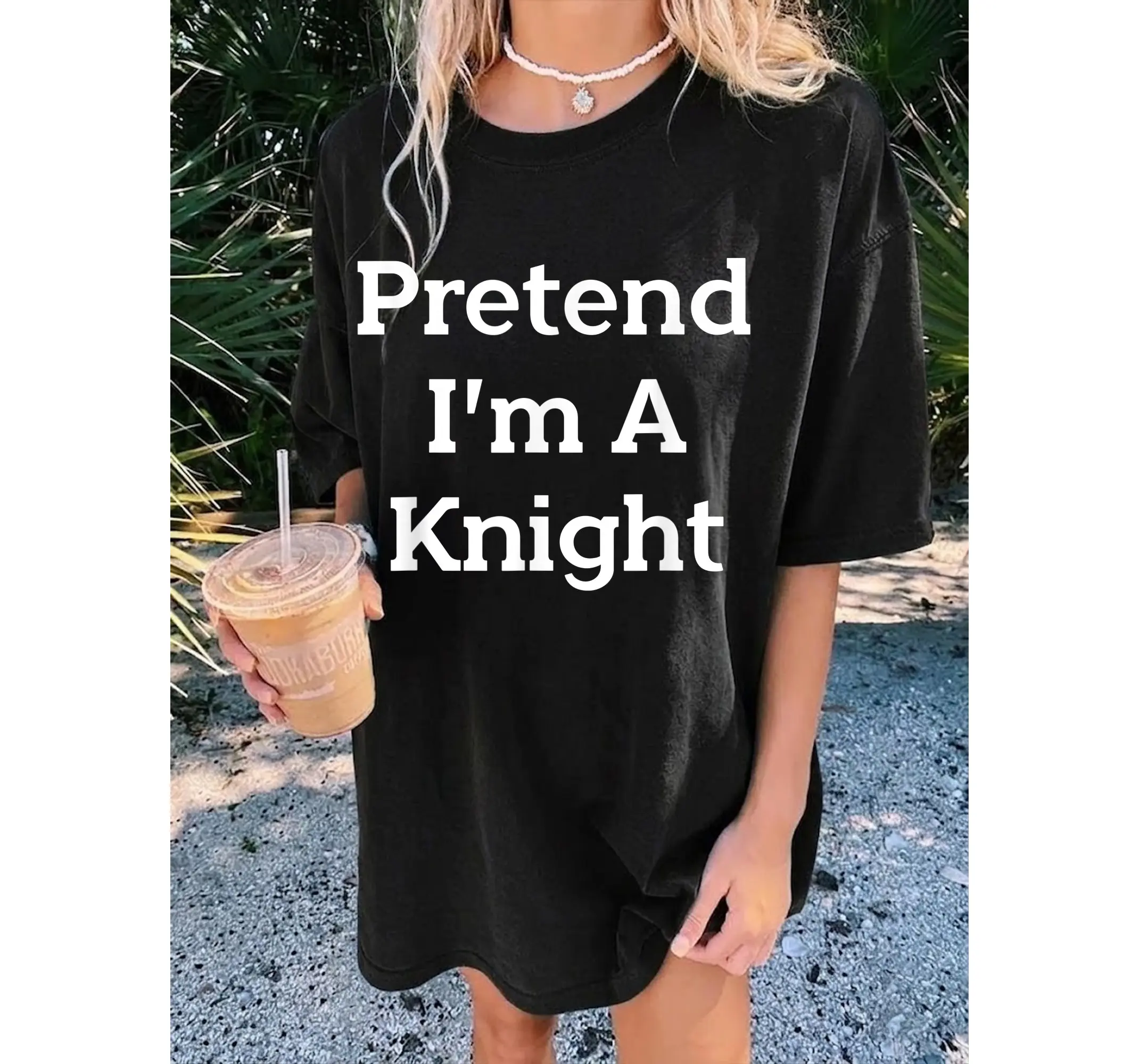 Lazy Knight Costume Shirt, Funny Medieval Armor Halloween Party Graphic Tee - photo 2