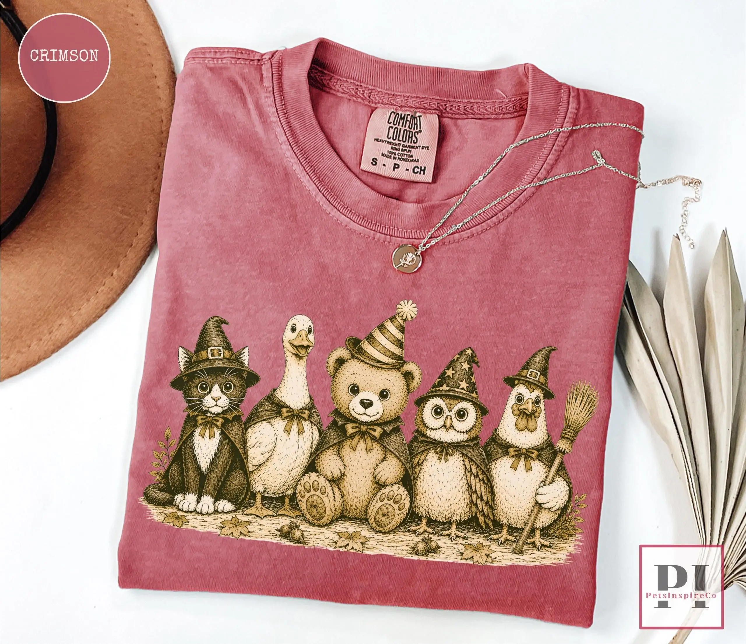 Comfort Colors Little Bear Halloween Shirt, Vintage Woodland Graphic Tee, Cute Spooky Season Cottagecore Animal Gift