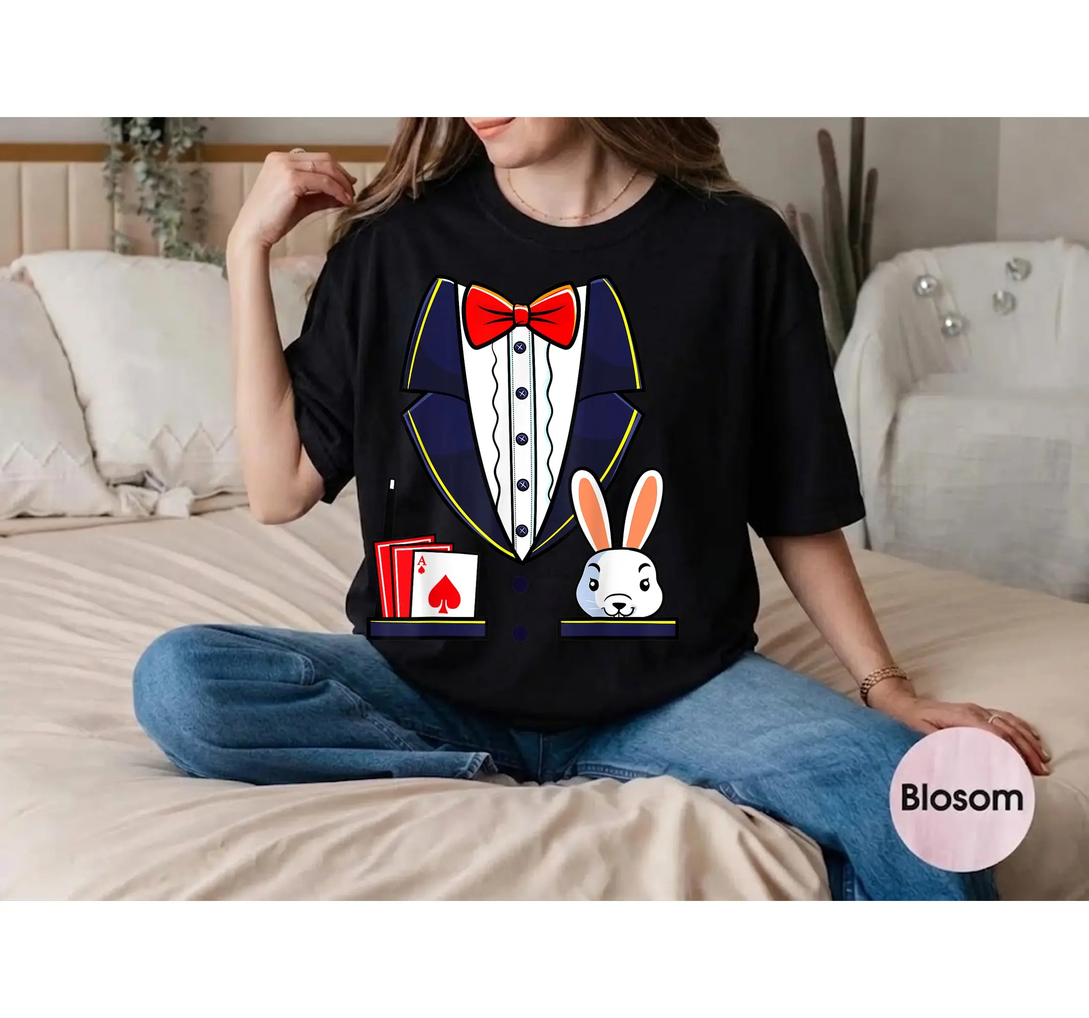 Magician Halloween Costume Shirt, Family Magic Show Trick Illusionist Tee