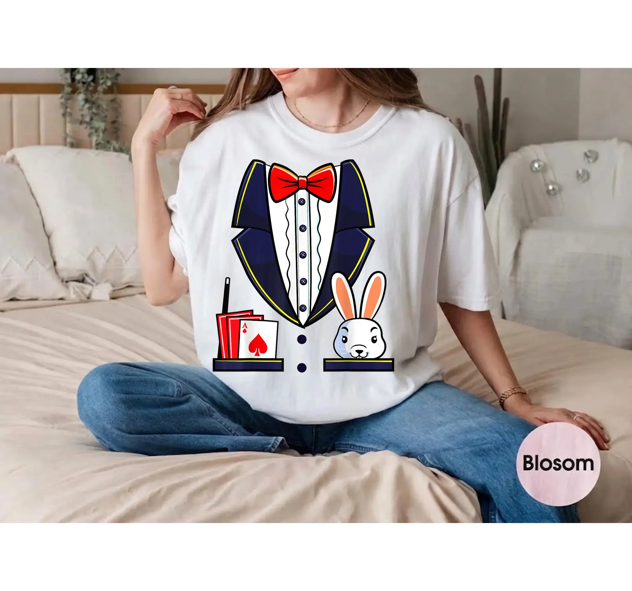 Magician Halloween Costume Shirt, Family Magic Show Trick Illusionist Tee - photo 2