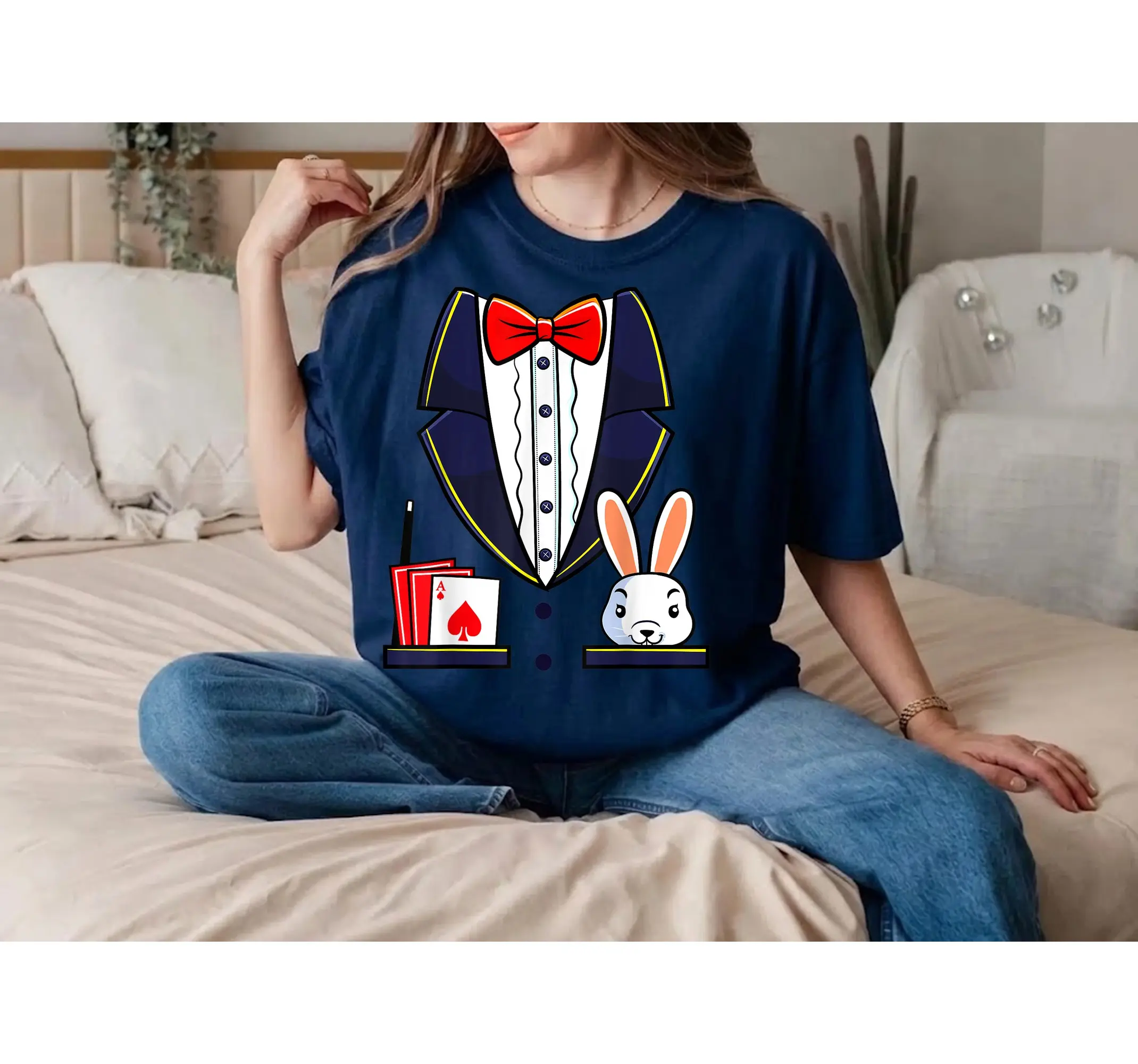 Magician Halloween Costume Shirt, Family Magic Show Trick Illusionist Tee - photo 3