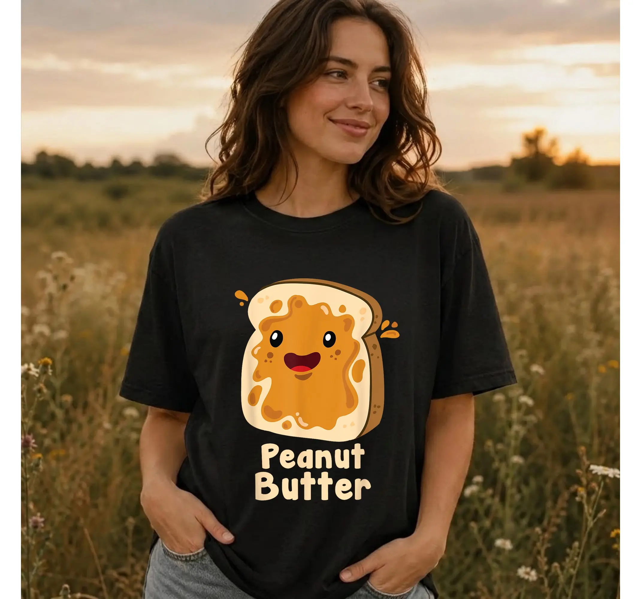 Matching Bestie PB&J Shirts, Funny Peanut Butter Jelly Duo Halloween Costume Couple Tee