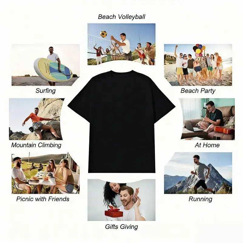 Mens Plus Size Loose T Shirt Cotton Bat Print Short Sleeve Oversized Tee Summer Casual Fashion Black Tshirt Big and Tall - photo 3