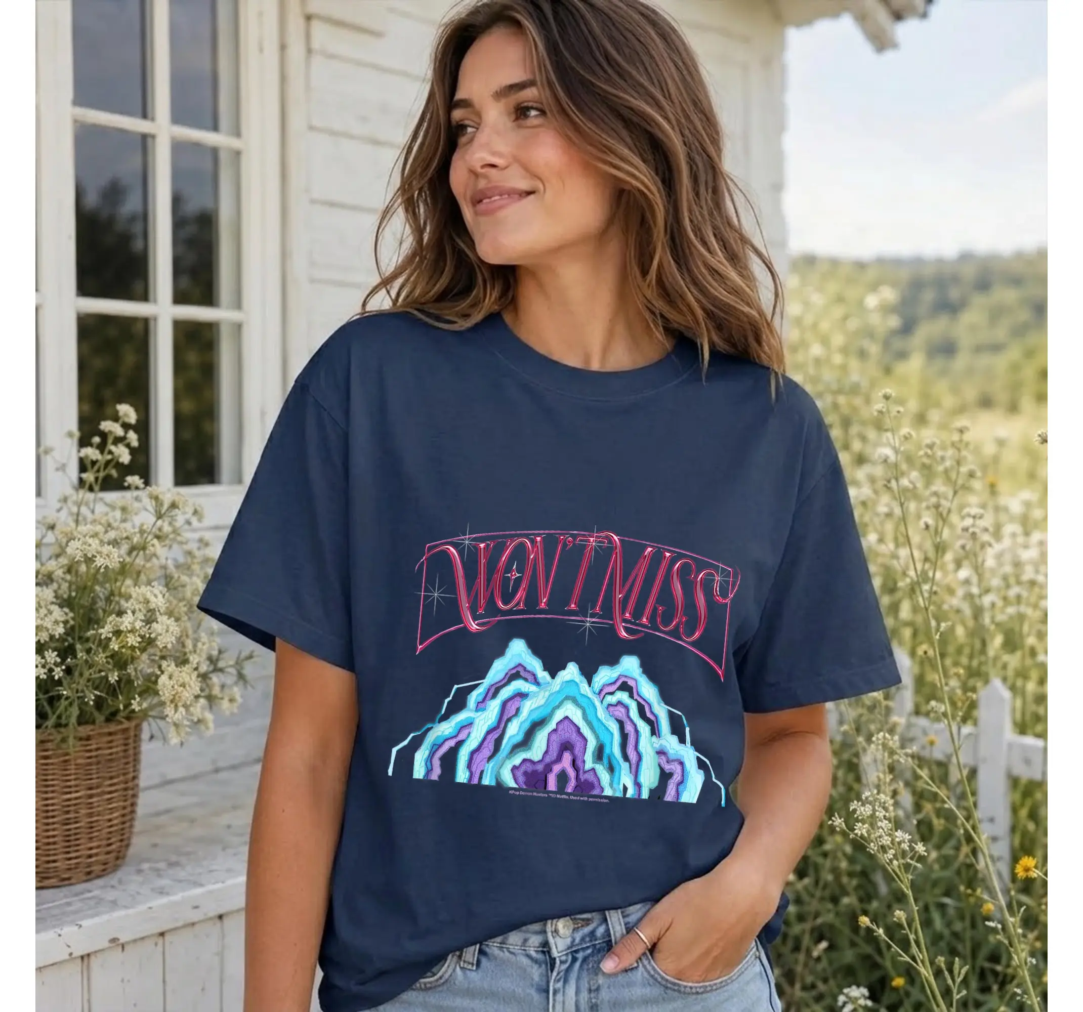Mira Cosplay Tee, Anime Halloween Costume Outfit Graphic T-Shirt for Adults - photo 2