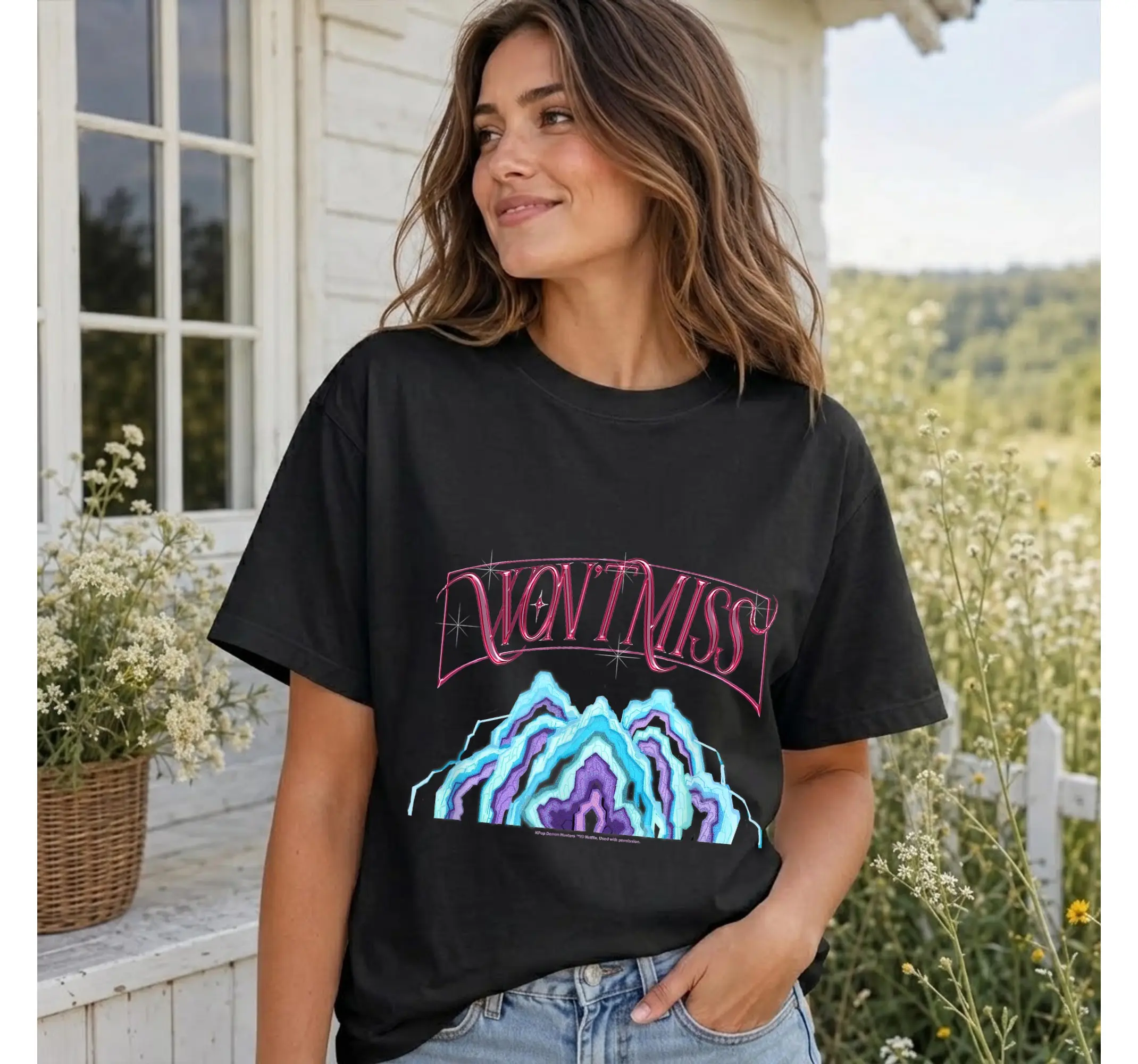 Mira Cosplay Tee, Anime Halloween Costume Outfit Graphic T-Shirt for Adults - photo 3