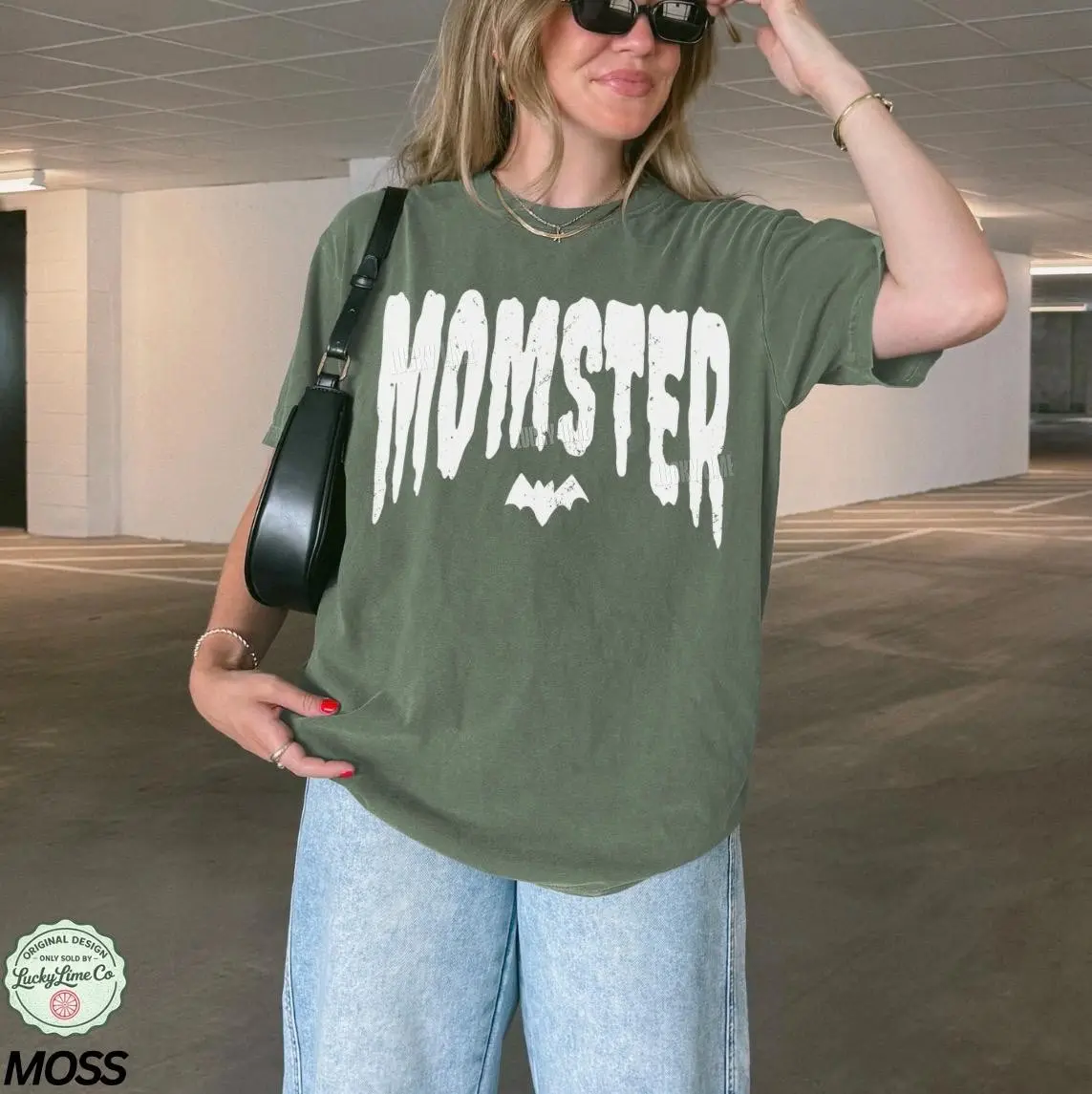 Comfort Colors Momster Shirt, Retro Funny Spooky Mama Halloween Tee, Mom Life Season Gift For Women - photo 5