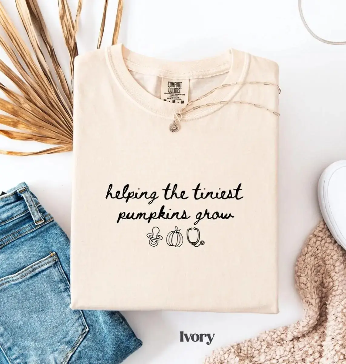 NICU Nurse Halloween Shirt, Comfort Colors Neonatal Intensive Care Tee, Fall Autumn Pumpkin Baby Appreciation Gift
