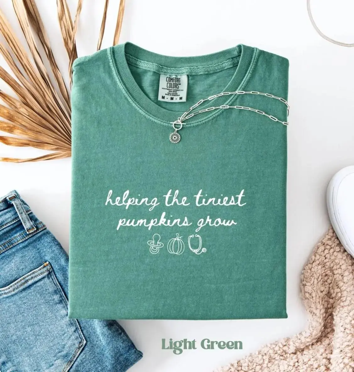 NICU Nurse Halloween Shirt, Comfort Colors Neonatal Intensive Care Tee, Fall Autumn Pumpkin Baby Appreciation Gift - photo 2