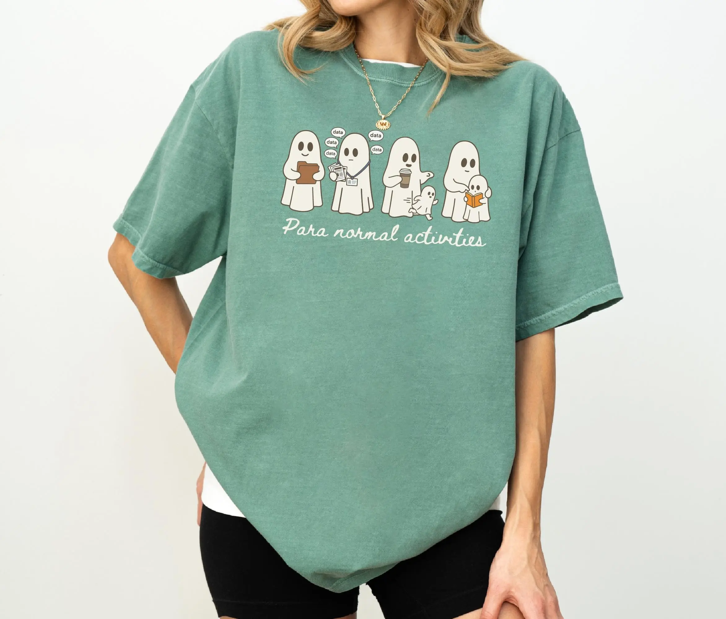 Comfort Colors Paraprofessional Halloween Shirt, SpEd RBT Teacher Aide Tee, Paraeducator Fall Gift - photo 4