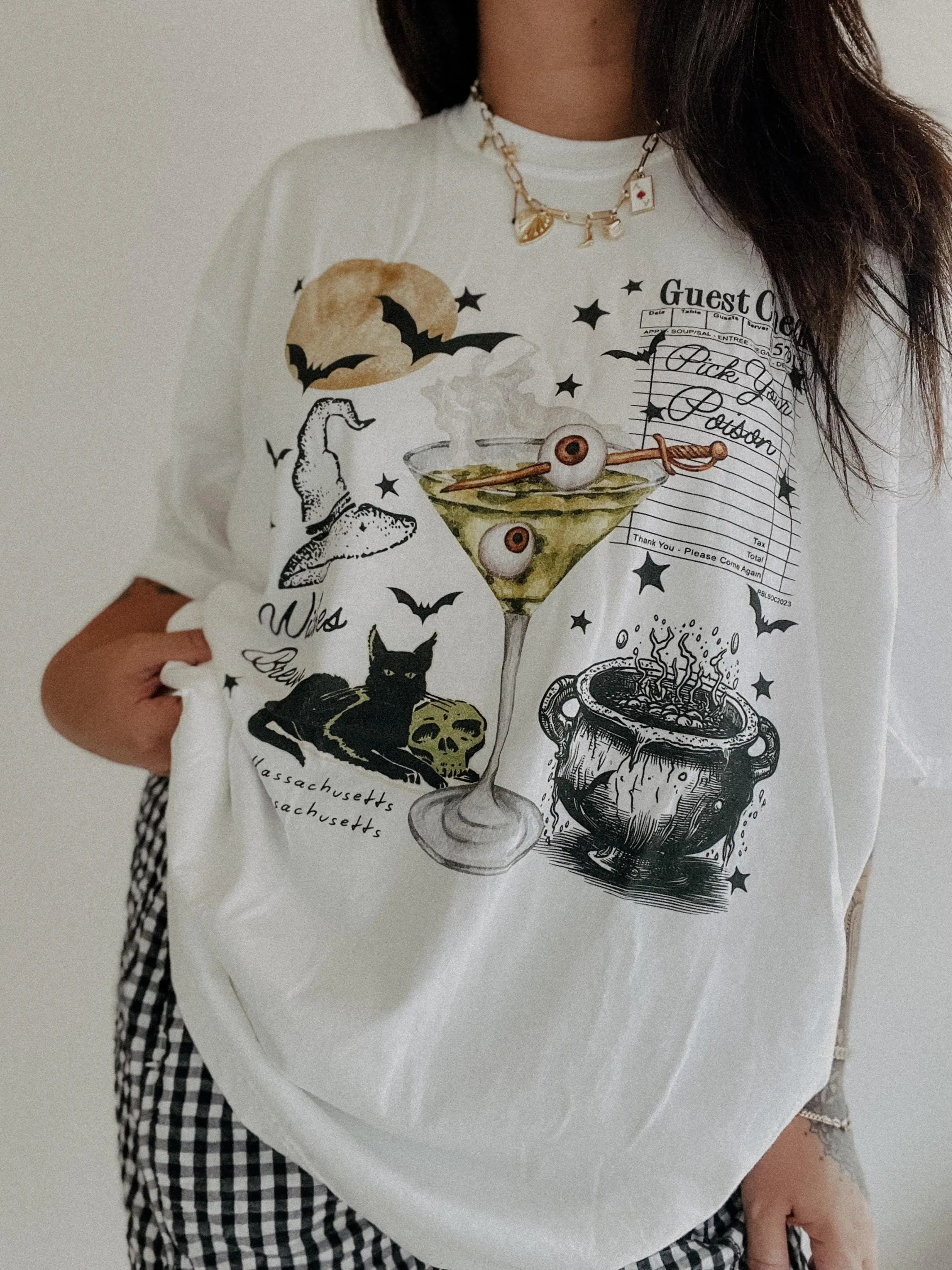Pick Your Poison Tee Comfort Colors, Vintage Retro Witchy Halloween Shirt, Gift for Her