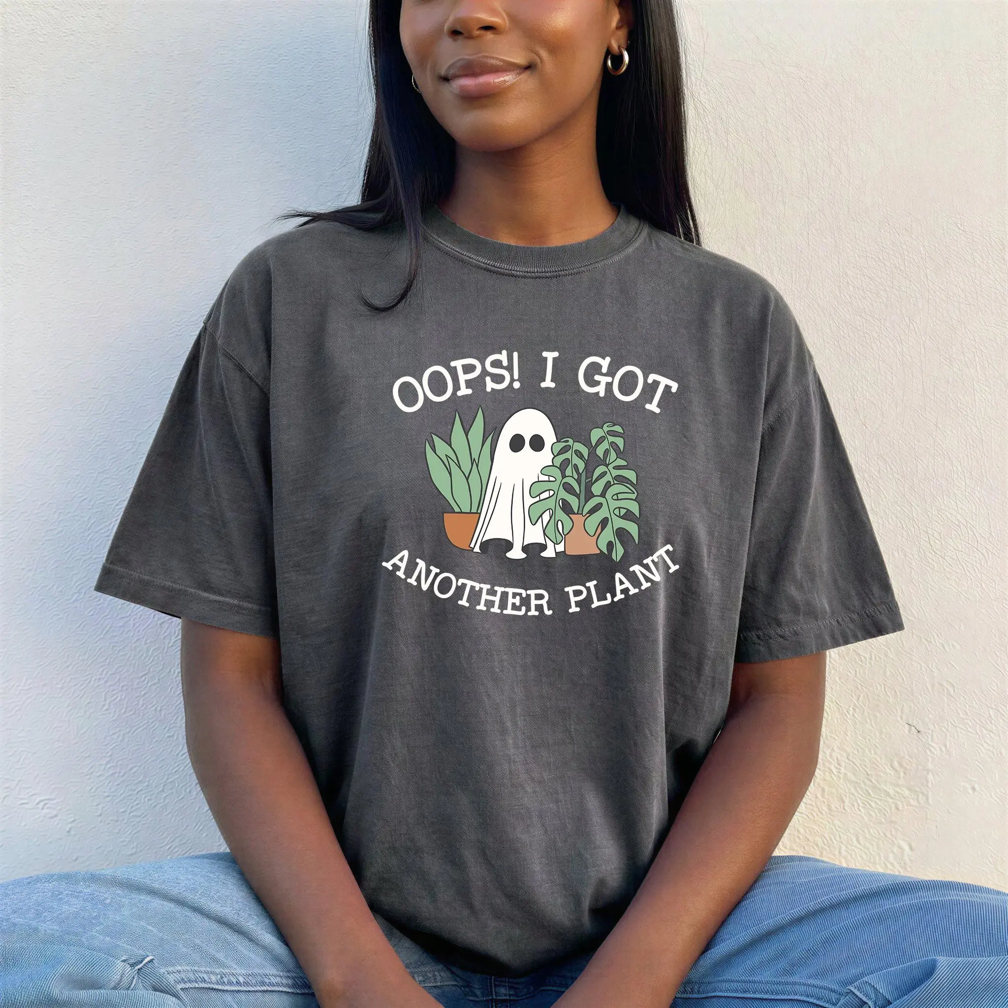 Ghost Garden Halloween Shirt, Funny Gardener Graphic Tee, Plant Lover Spooky Season Gift