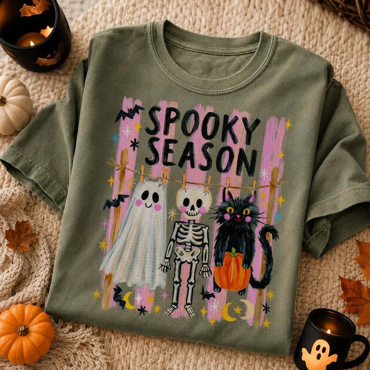 Comfort Colors Preppy Coquette Skeleton Shirt, Girly Trendy Fall Spooky Season Halloween Graphic Tee
