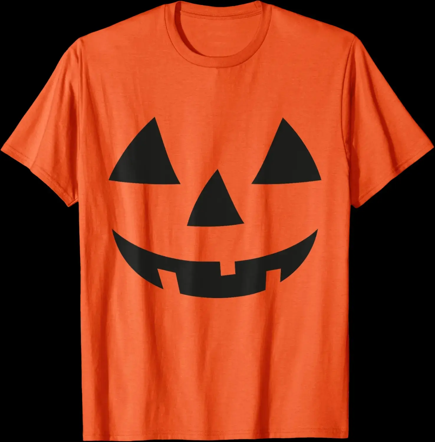 Womens Pumpkin Face Halloween T-Shirt, Jack O Lantern Cute Funny Fall Casual Short Sleeve Graphic Tee