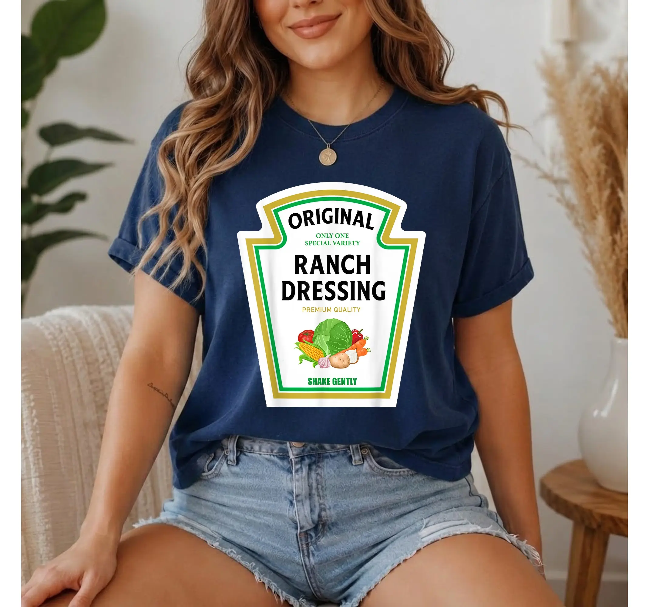 Ranch Dressing Group Costume Shirt, Funny Halloween Matching Condiment Tee - photo 2