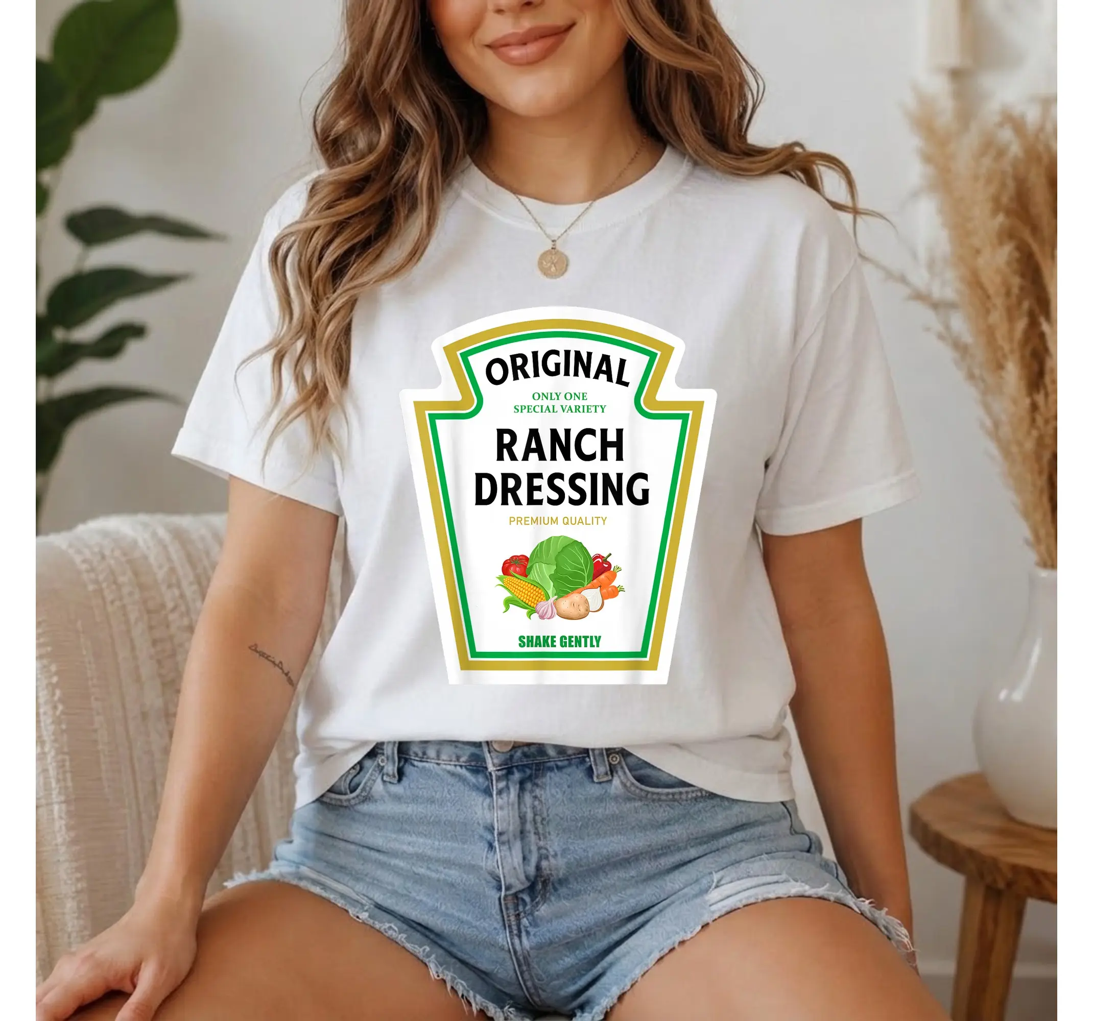Ranch Dressing Group Costume Shirt, Funny Halloween Matching Condiment Tee - photo 4