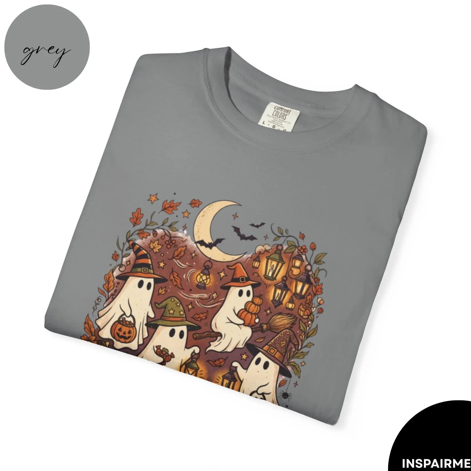 Retro Boo Crew Ghost Shirt | Vintage Halloween T-Shirt, Spooky Season Tee - photo 5