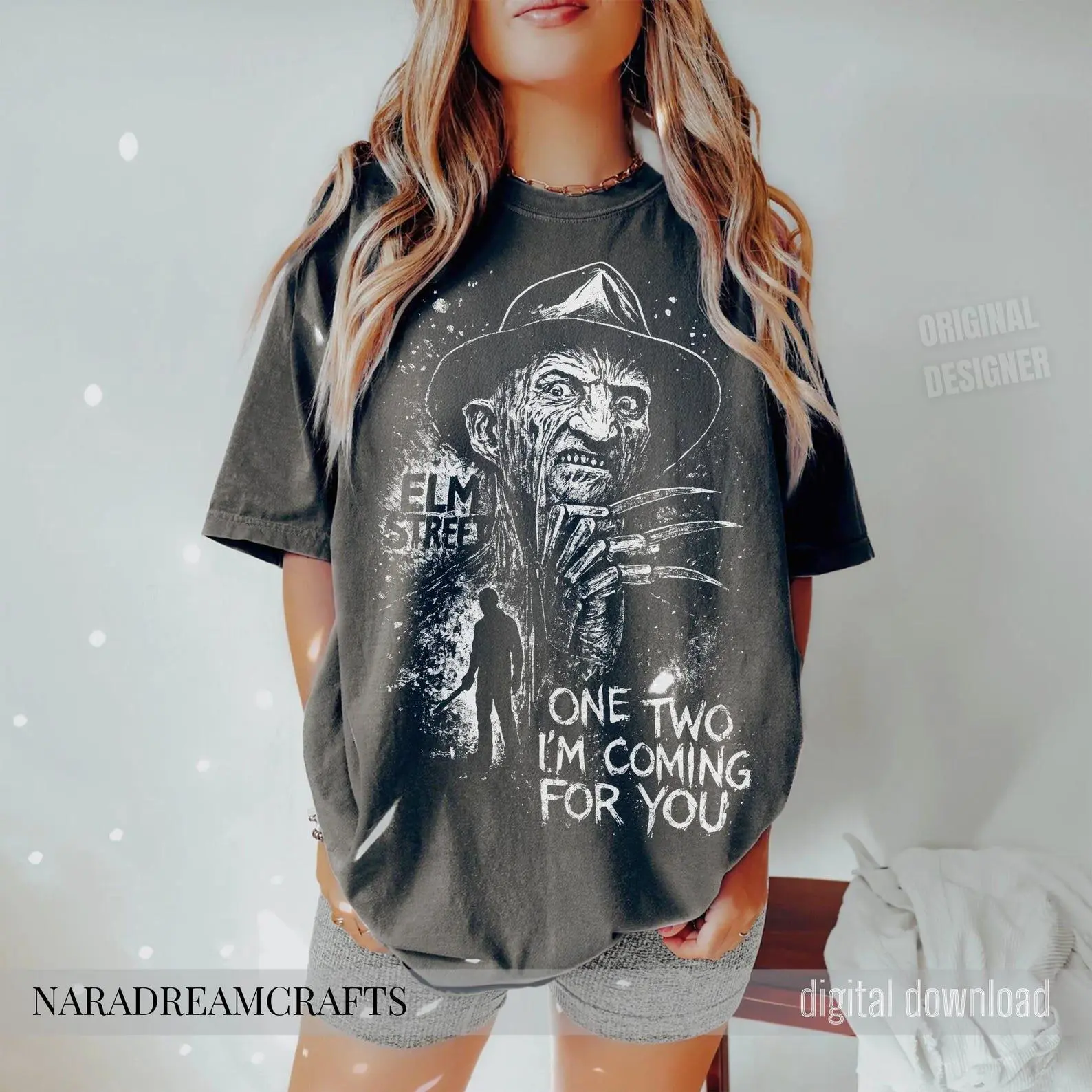 Retro Horror Halloween Shirt, Vintage Spooky Fall Season Costume Graphic Tee, Unisex Gift - photo 4