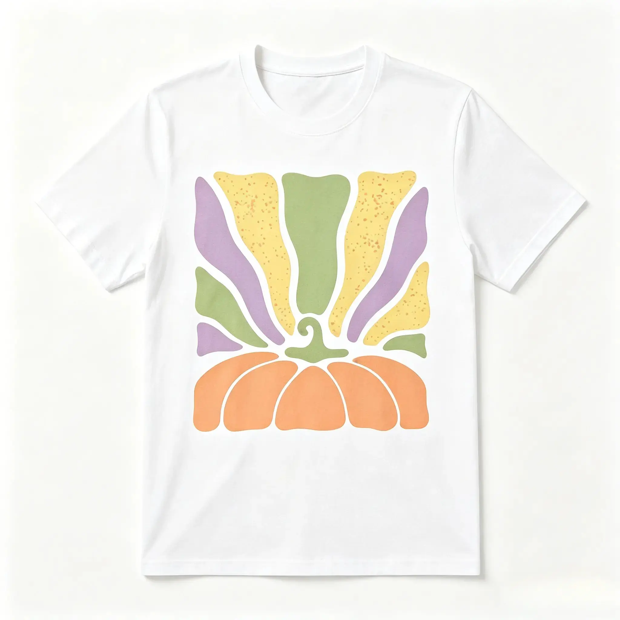 Comfort Colors Retro Pumpkin Shirt, Groovy Halloween Patch Graphic Tee, Autumn Fall Apparel Gift - photo 3