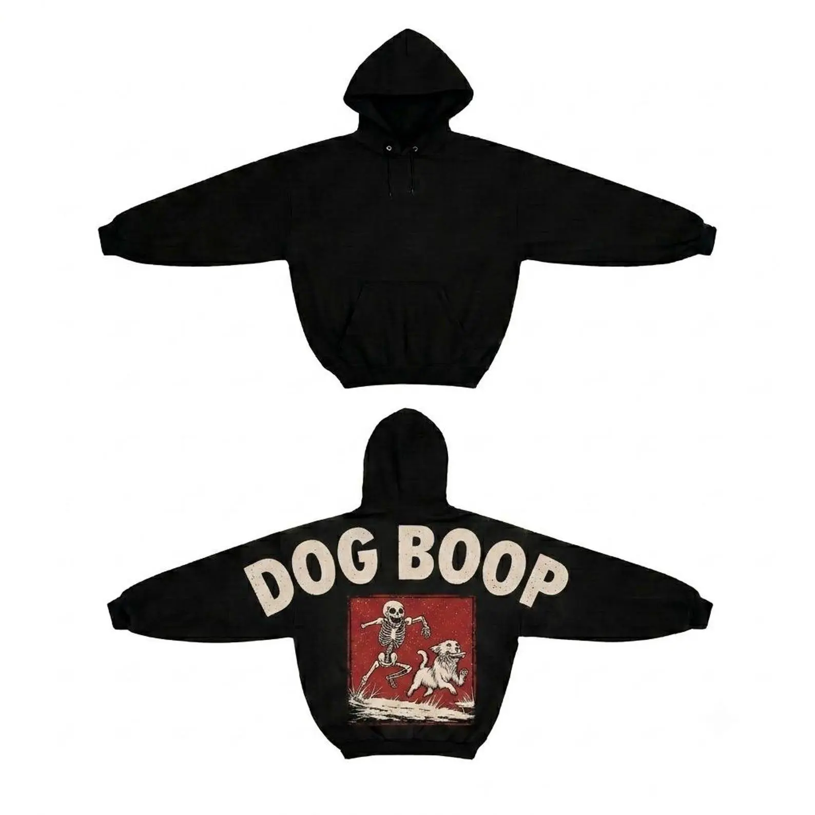 Boop Halloween Dog Sweatshirt, Funny Skeleton Shoulder-To-Shoulder Crewneck, Pet Lover Gift - photo 2