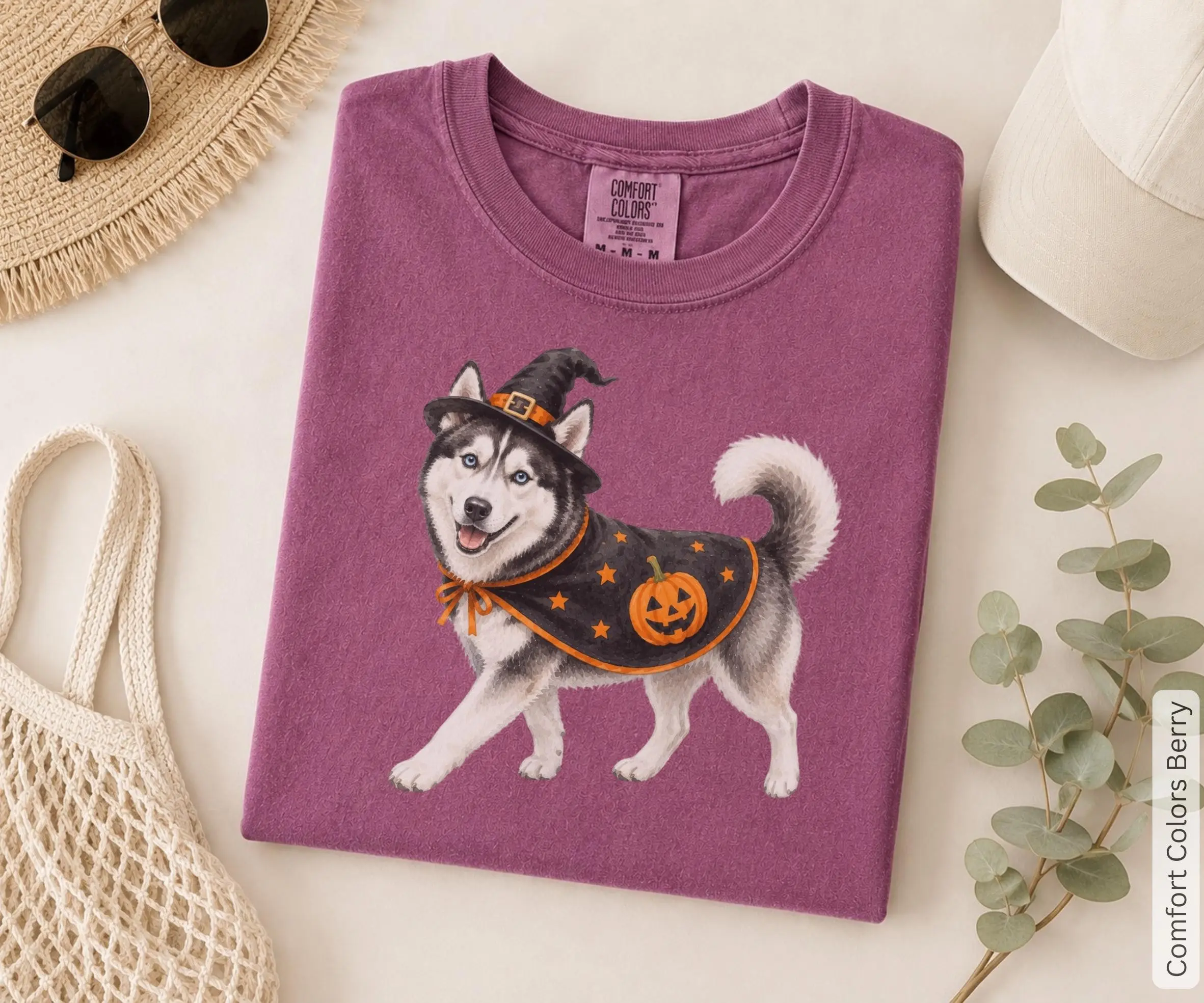 Siberian Husky Halloween Shirt, Pumpkin Dog Costume Tee, Funny Fall Dog Lover Gift - photo 5