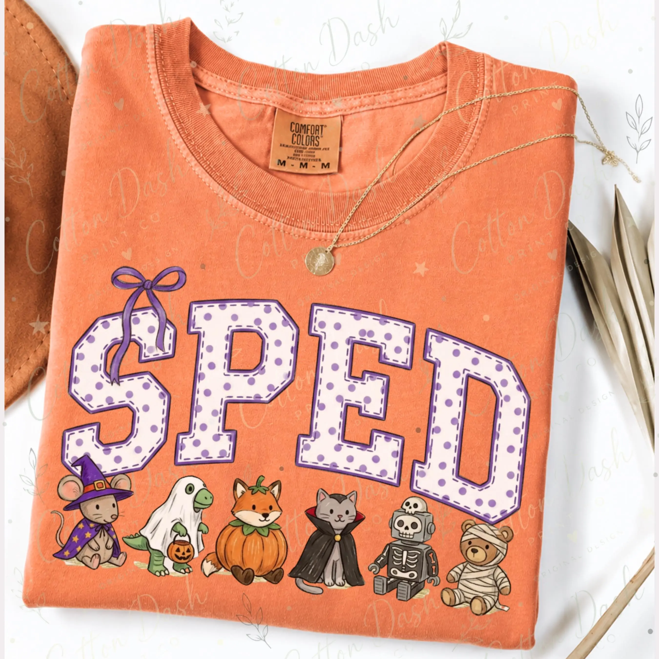 Comfort Colors SPED Halloween Sweatshirt, Special Education Teacher Crewneck, Spooky Season Gift - photo 5