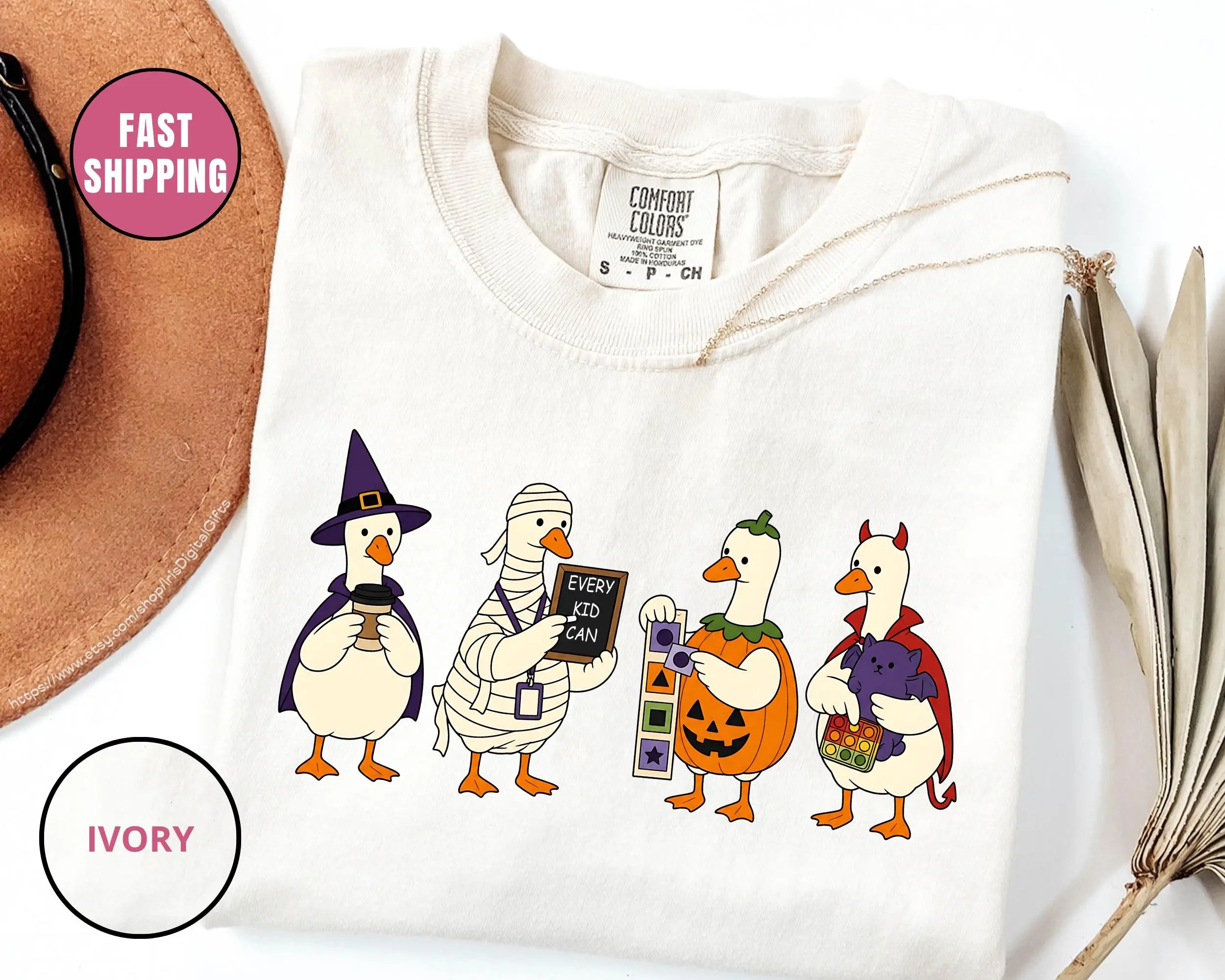 Comfort Colors SPED Teacher Halloween Shirt, Special Education Silly Goose Tee, Funny Gift for Educators