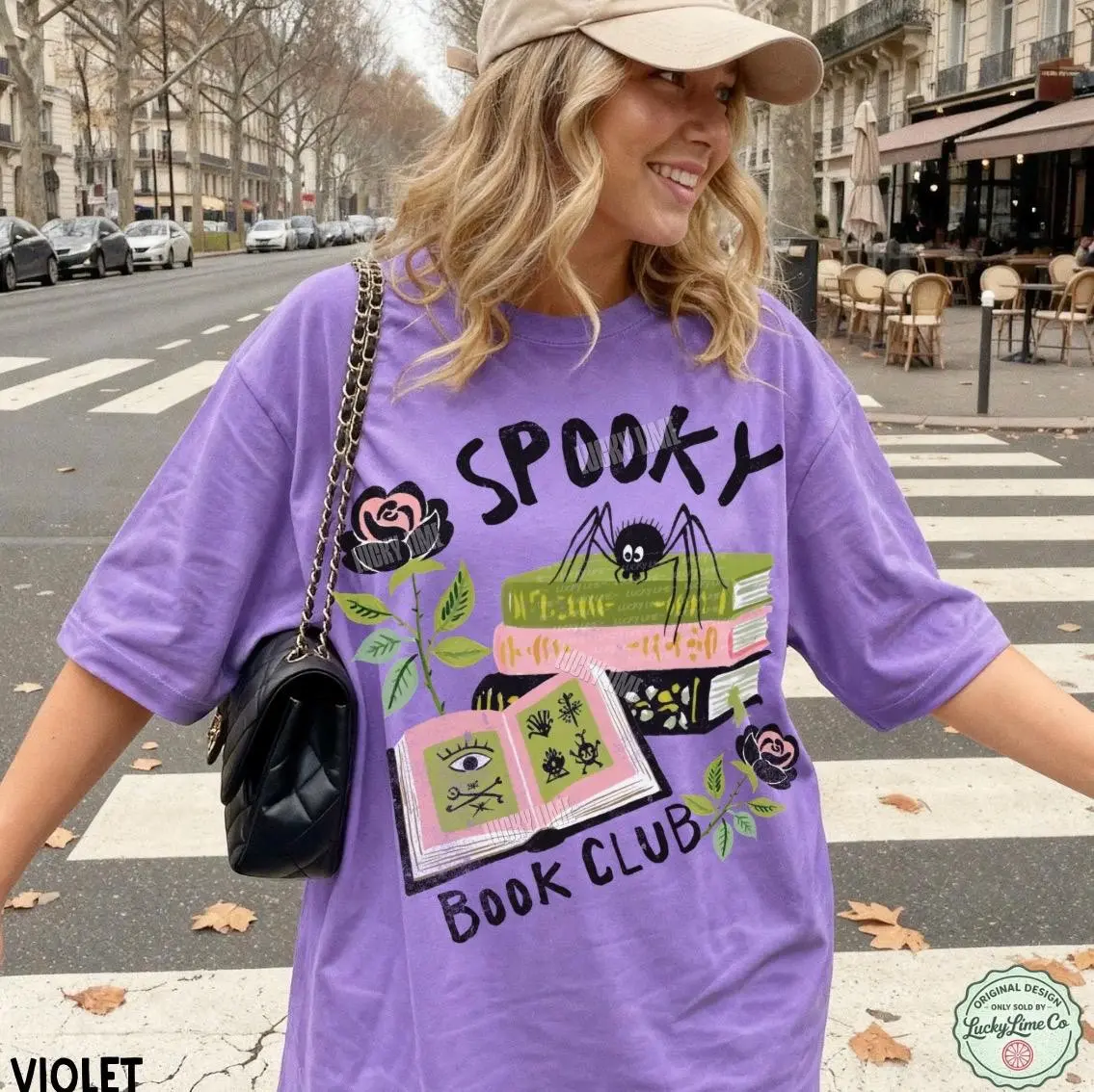 Spooky Book Club Shirt, Halloween Reader Tee, Read More Books Salem Bookish Graphic Apparel - photo 2