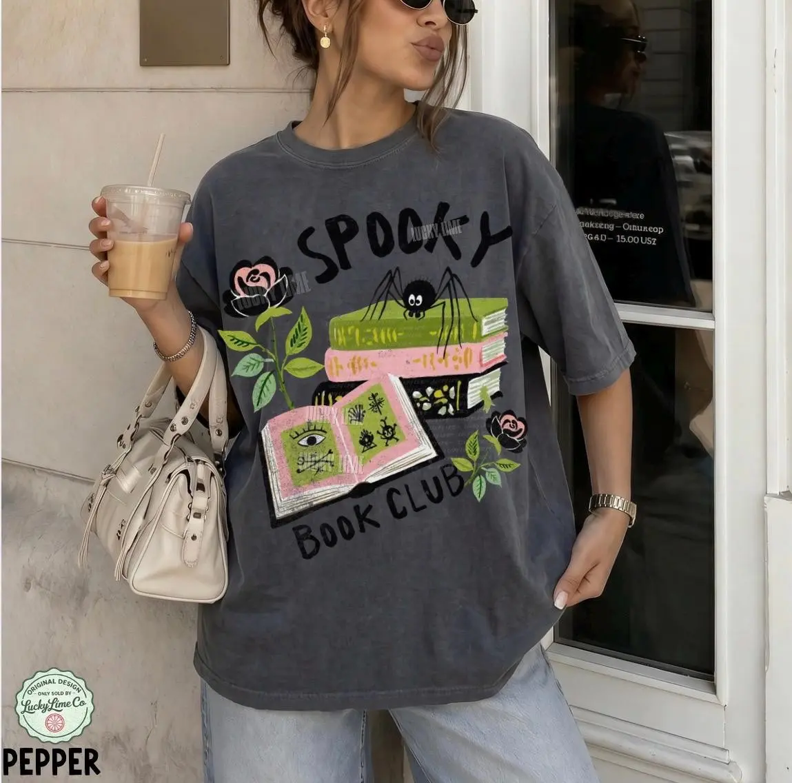 Spooky Book Club Shirt, Halloween Reader Tee, Read More Books Salem Bookish Graphic Apparel - photo 3