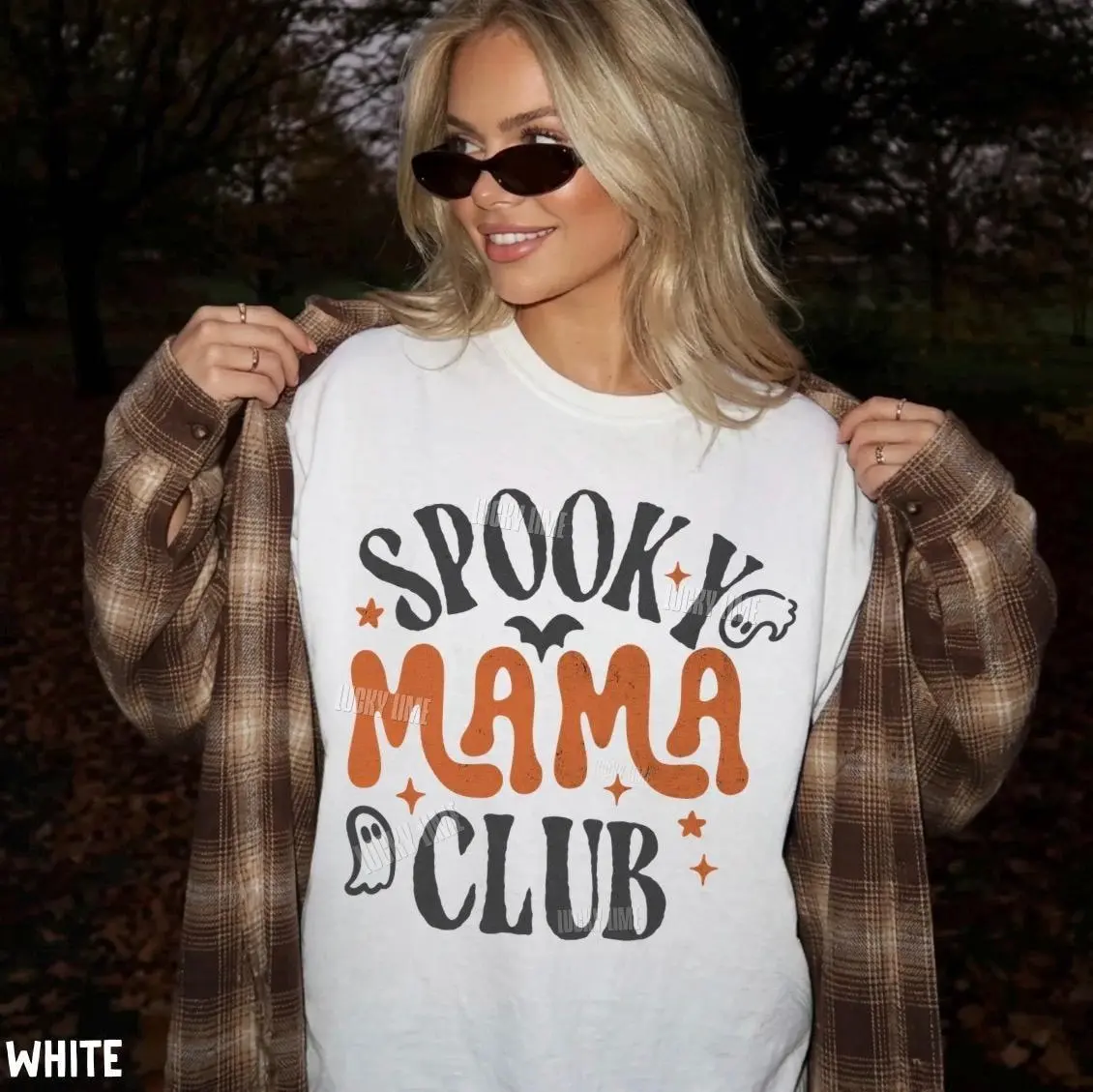 Comfort Colors Spooky Mama Club Shirt, Halloween Mom Family Matching Fall Graphic Tee, Season Gift - photo 4