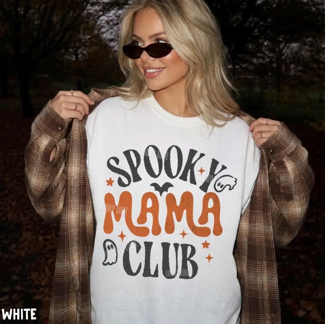 Comfort Colors Spooky Mama Club Shirt, Halloween Mom Family Matching Fall Season Graphic Tee - photo 4