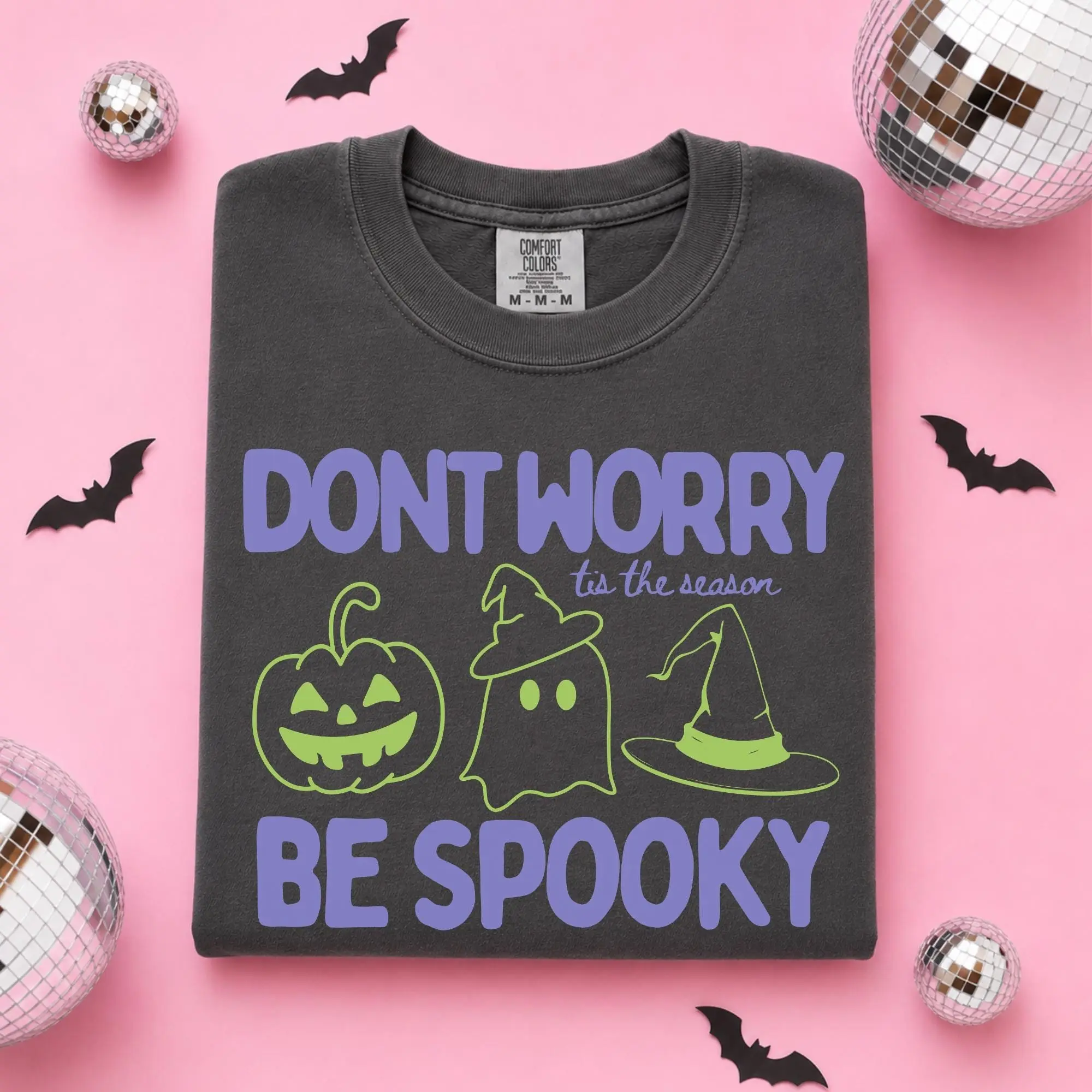 Spooky Season Ghost Shirt, Pumpkin Witch Halloween Tee, Cute Graphic Top Gift