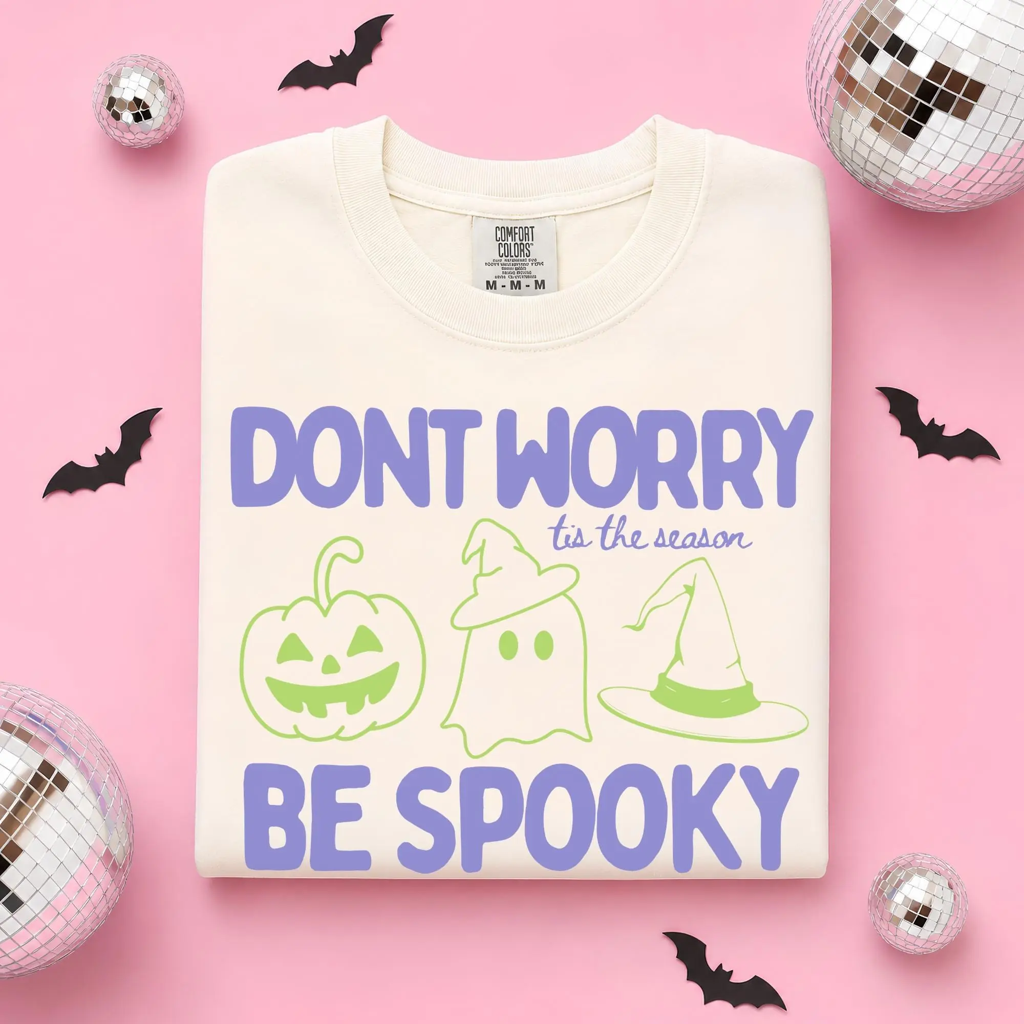 Spooky Season Ghost Shirt, Pumpkin Witch Halloween Tee, Cute Graphic Top Gift - photo 4