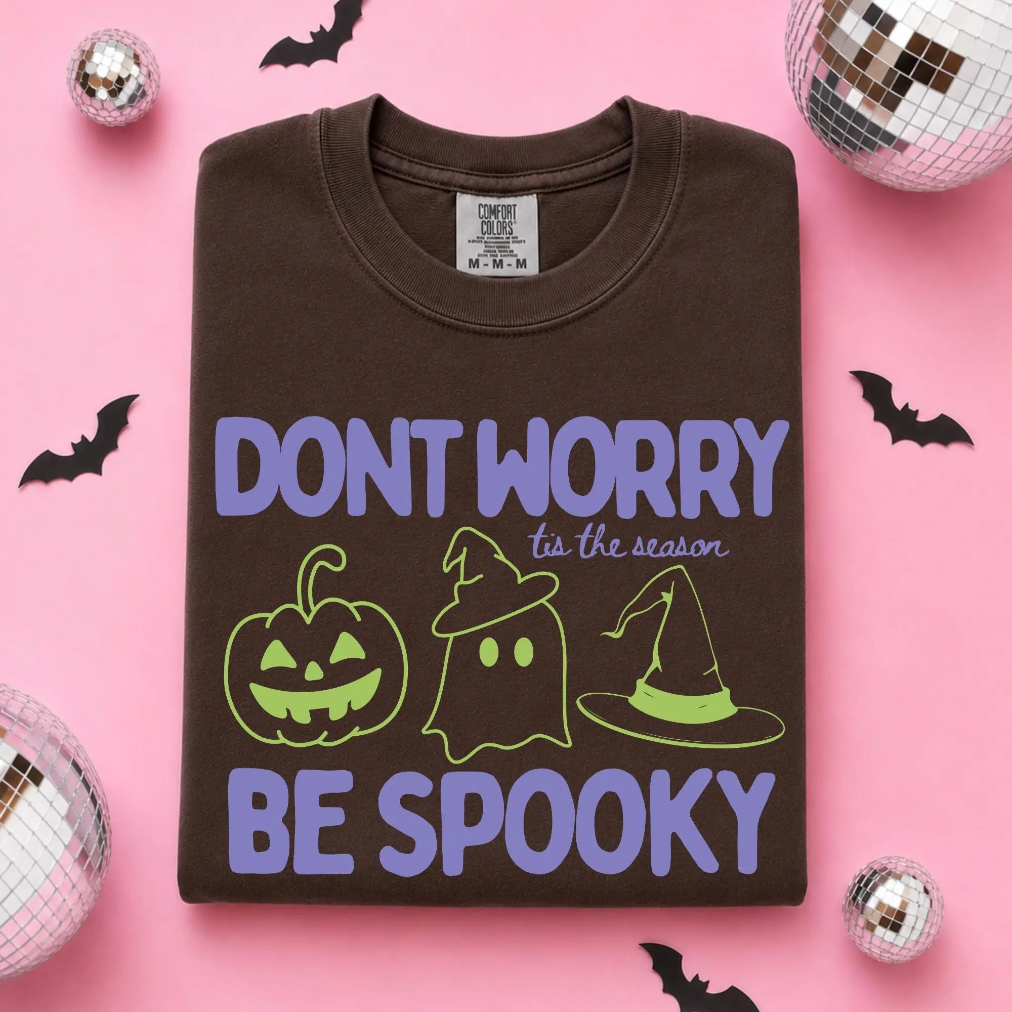 Spooky Season Ghost Shirt, Pumpkin Witch Halloween Tee, Cute Graphic Top Gift - photo 5