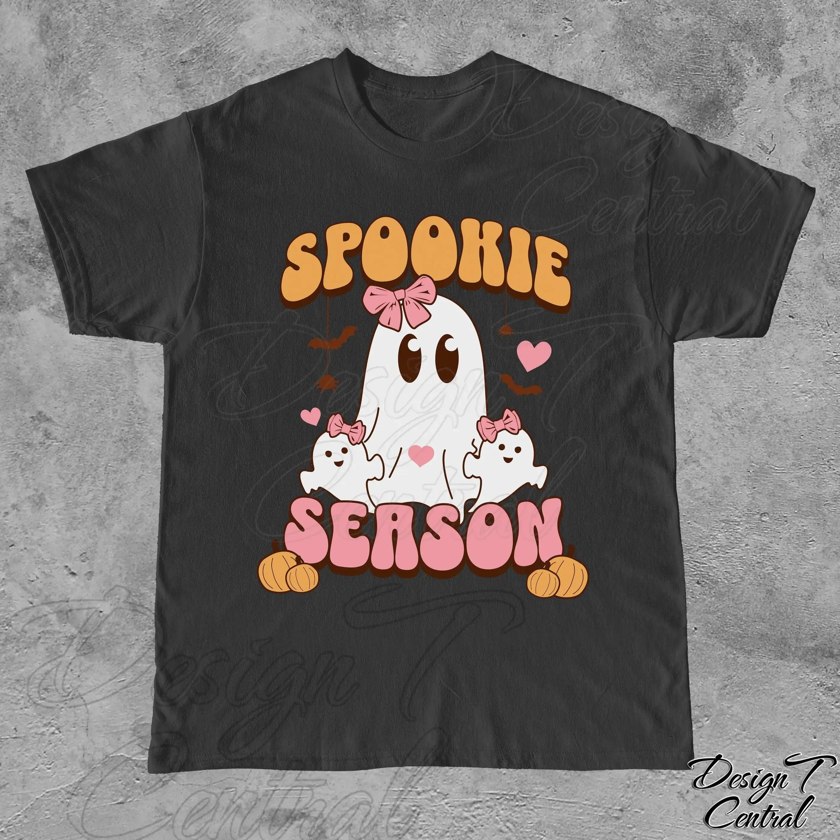 Spooky Season Halloween Sweatshirt, Cute Ghost with Bow Coquette Tee, Womens Graphic Hoodie Gift for Her