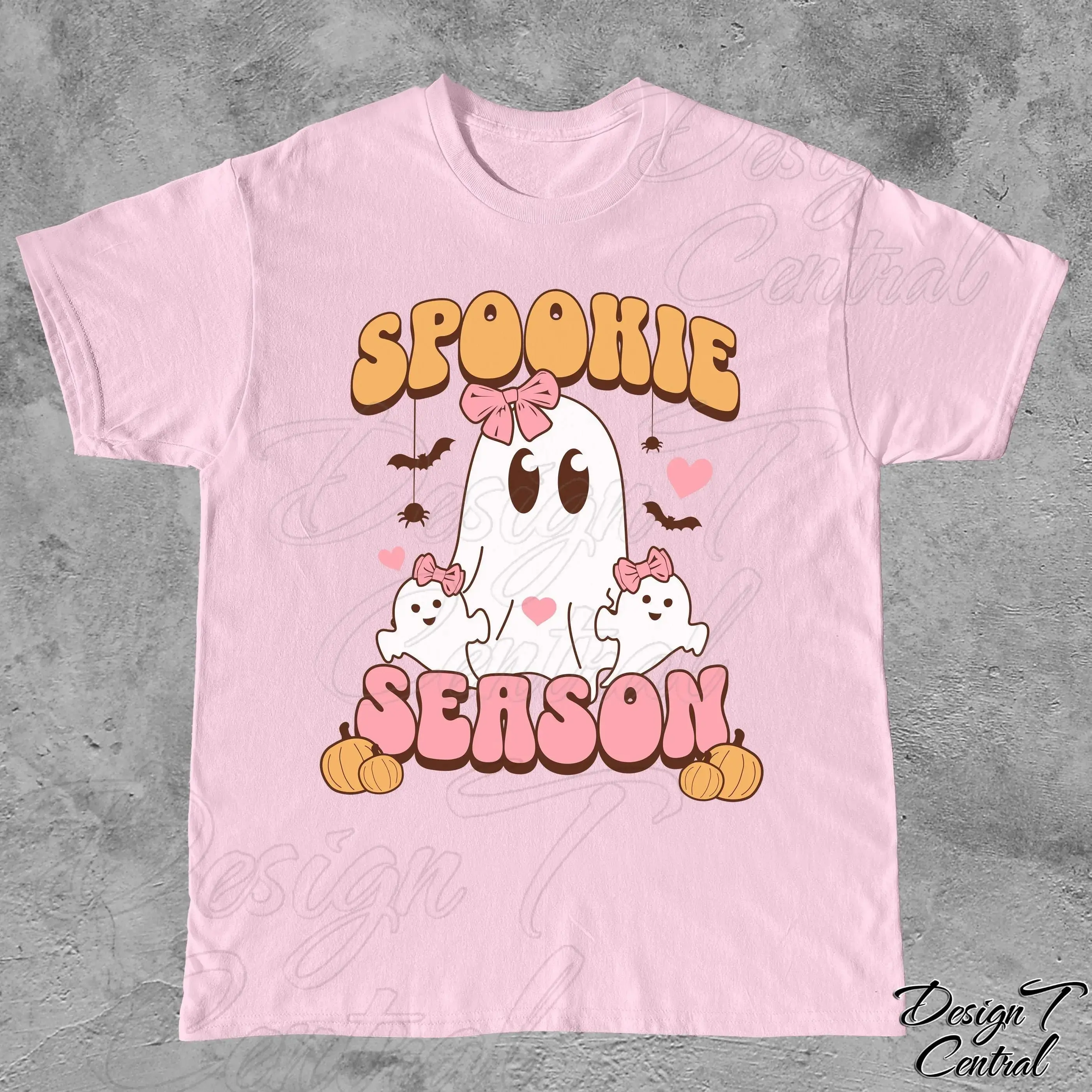 Spooky Season Halloween Sweatshirt, Cute Ghost with Bow Coquette Tee, Womens Graphic Hoodie Gift for Her - photo 2