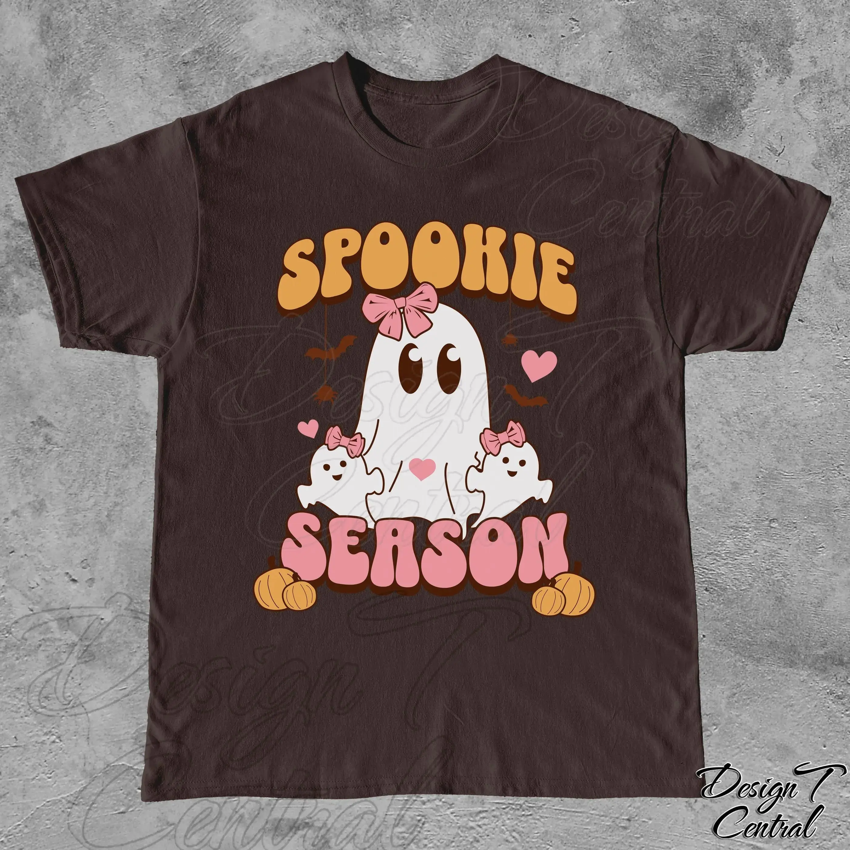 Spooky Season Halloween Sweatshirt, Cute Ghost with Bow Coquette Tee, Womens Graphic Hoodie Gift for Her - photo 4