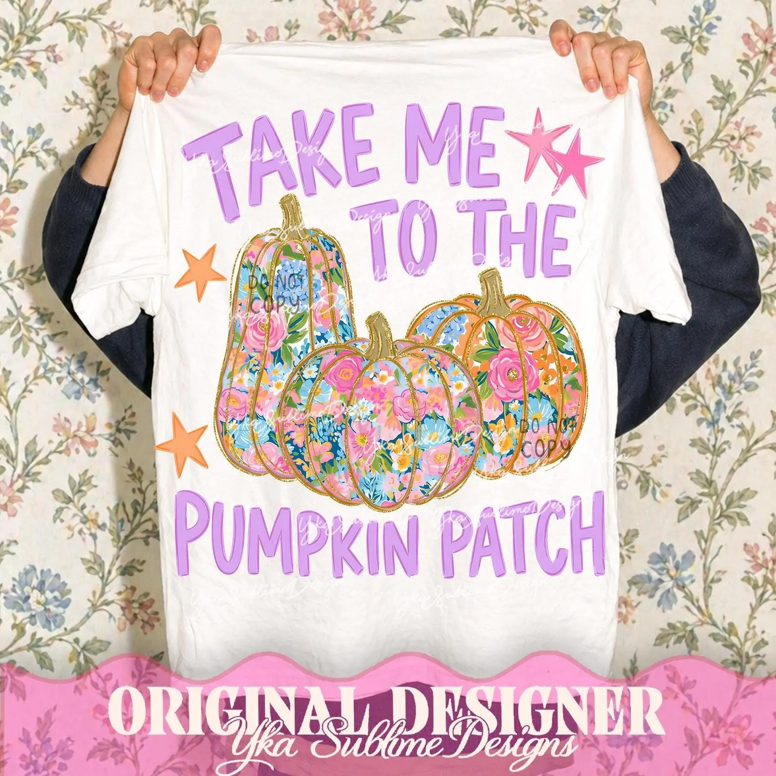 Comfort Colors Take Me To The Pumpkin Patch Shirt, Trendy Preppy Fall Halloween Girly Boutique Graphic Tee - photo 3
