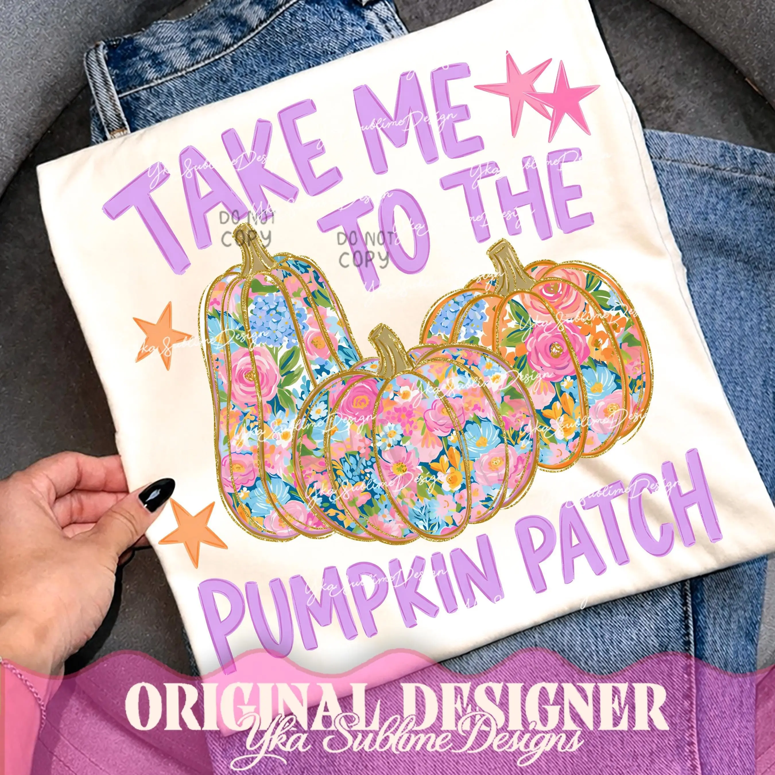 Comfort Colors Take Me To The Pumpkin Patch Shirt, Trendy Preppy Fall Halloween Girly Boutique Graphic Tee - photo 5