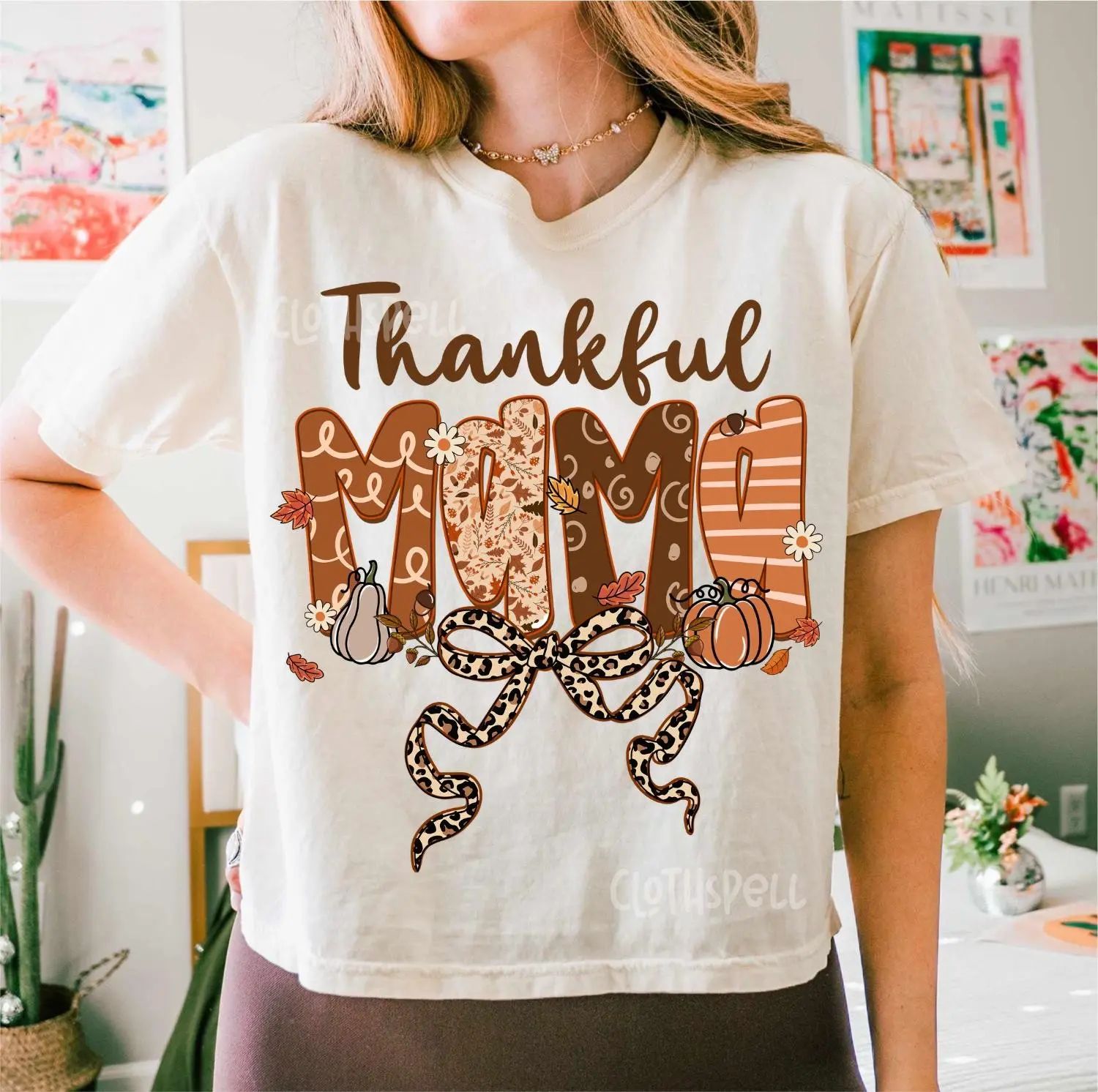 Thankful Mama Womens Sweatshirt - photo 3