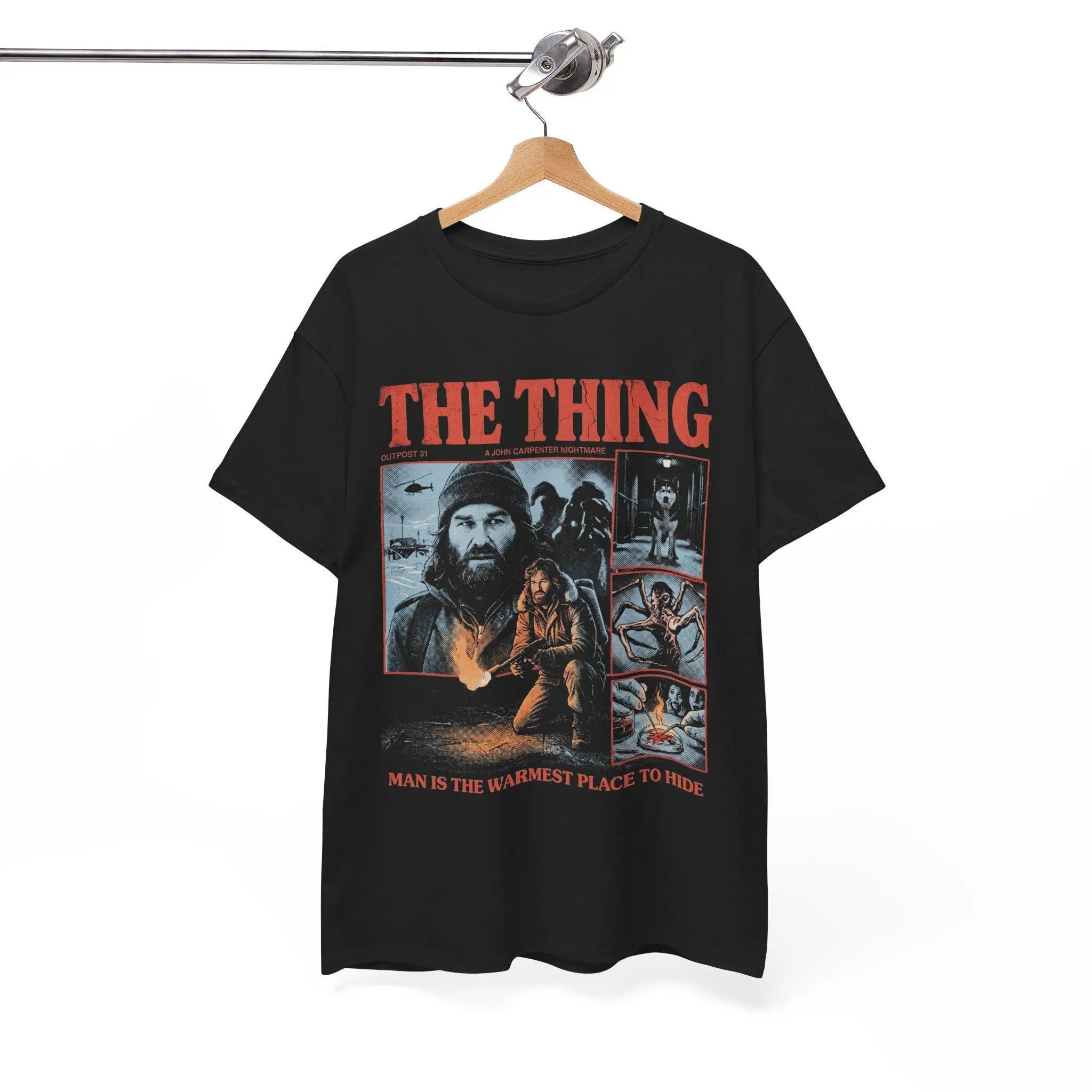 The Thing Movie Hoodie, Retro 80s Sci Fi Horror MacReady Film Lover Gift - photo 5