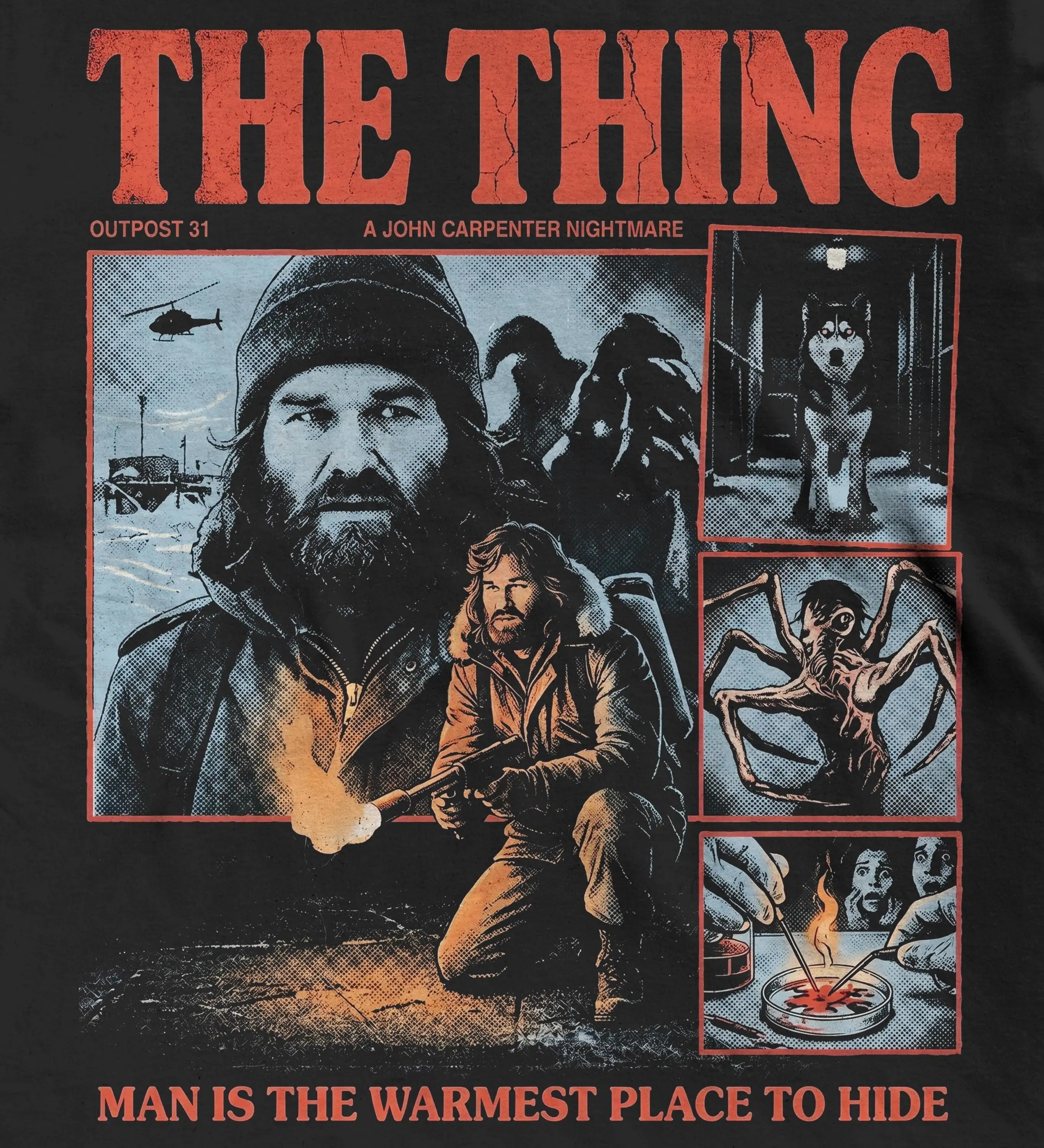 The Thing Movie Sweatshirt, Retro 80s Sci Fi Horror MacReady Film Lover Gift - photo 3