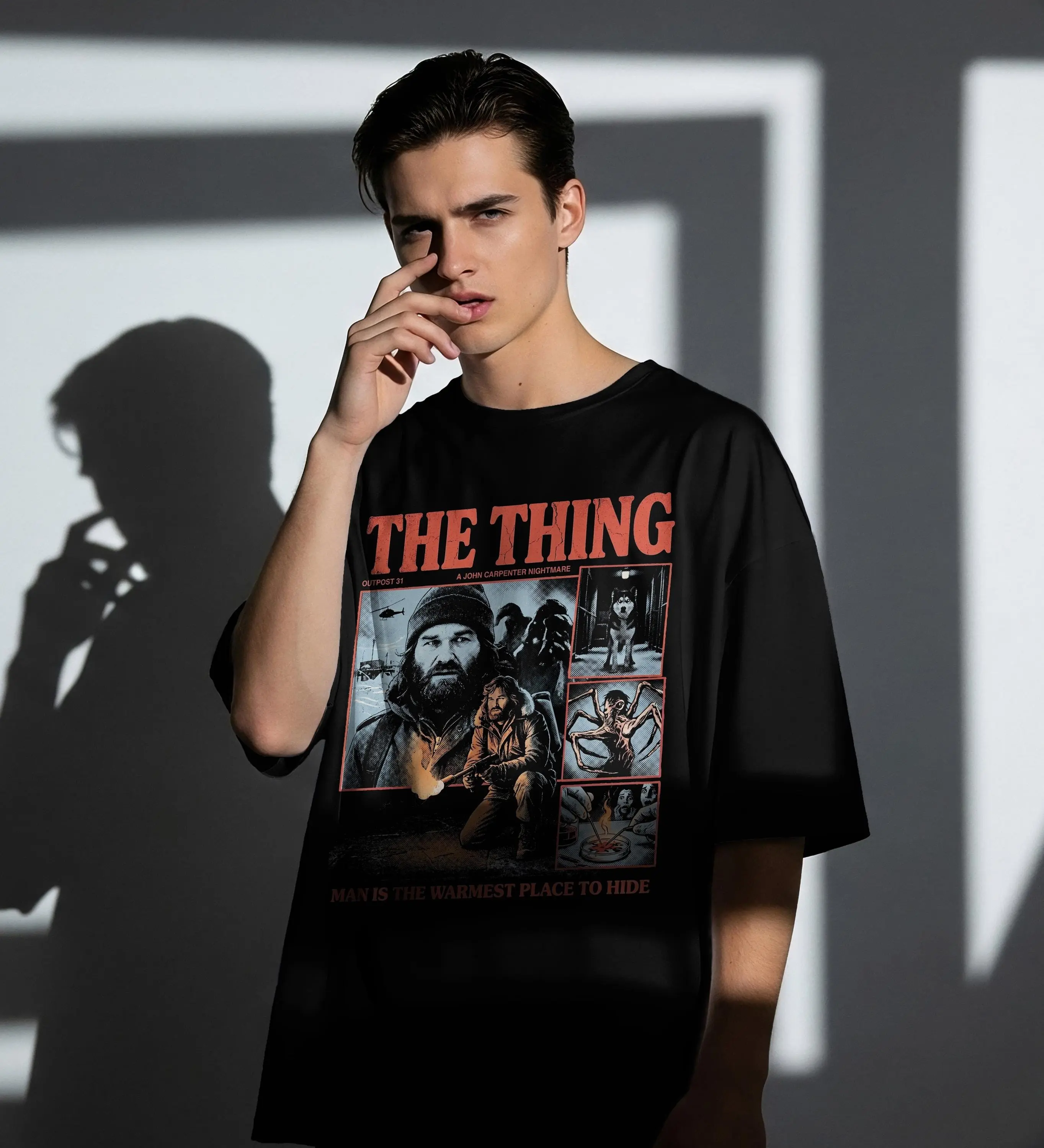 The Thing Movie Sweatshirt, Retro 80s Sci Fi Horror MacReady Film Lover Gift - photo 4