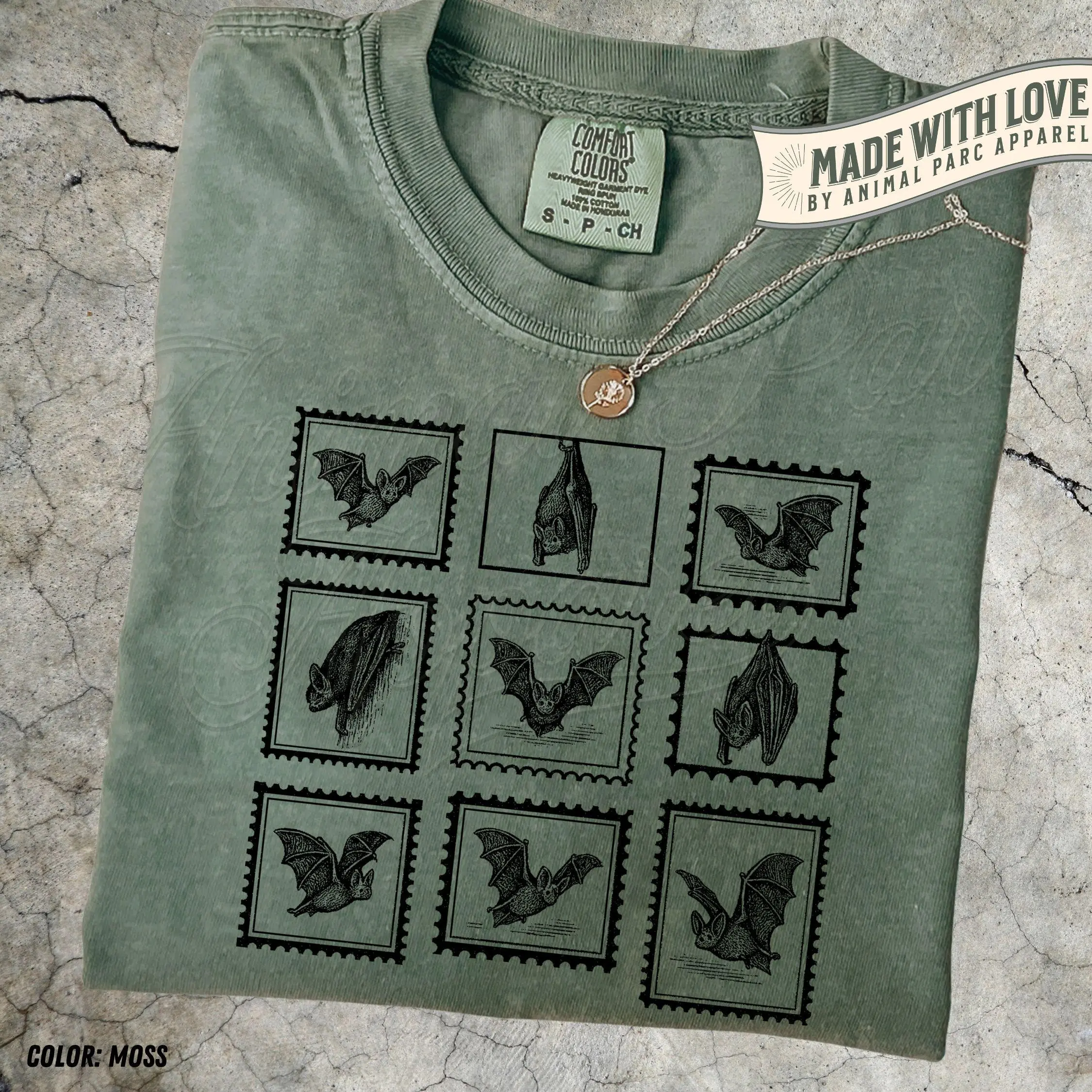 Vintage Bat T-Shirt, Gothic Cottagecore Graphic Tee, Cute 90s Halloween Spooky Animal Top - photo 2
