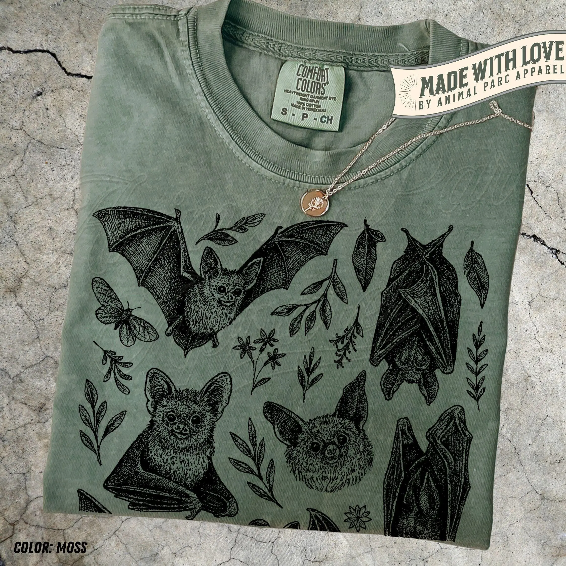 Vintage Bat T-Shirt for Women, Gothic Cottagecore Graphic Tee, 90s Retro Halloween Dark Academia Spooky Animal Aesthetic Top - photo 3